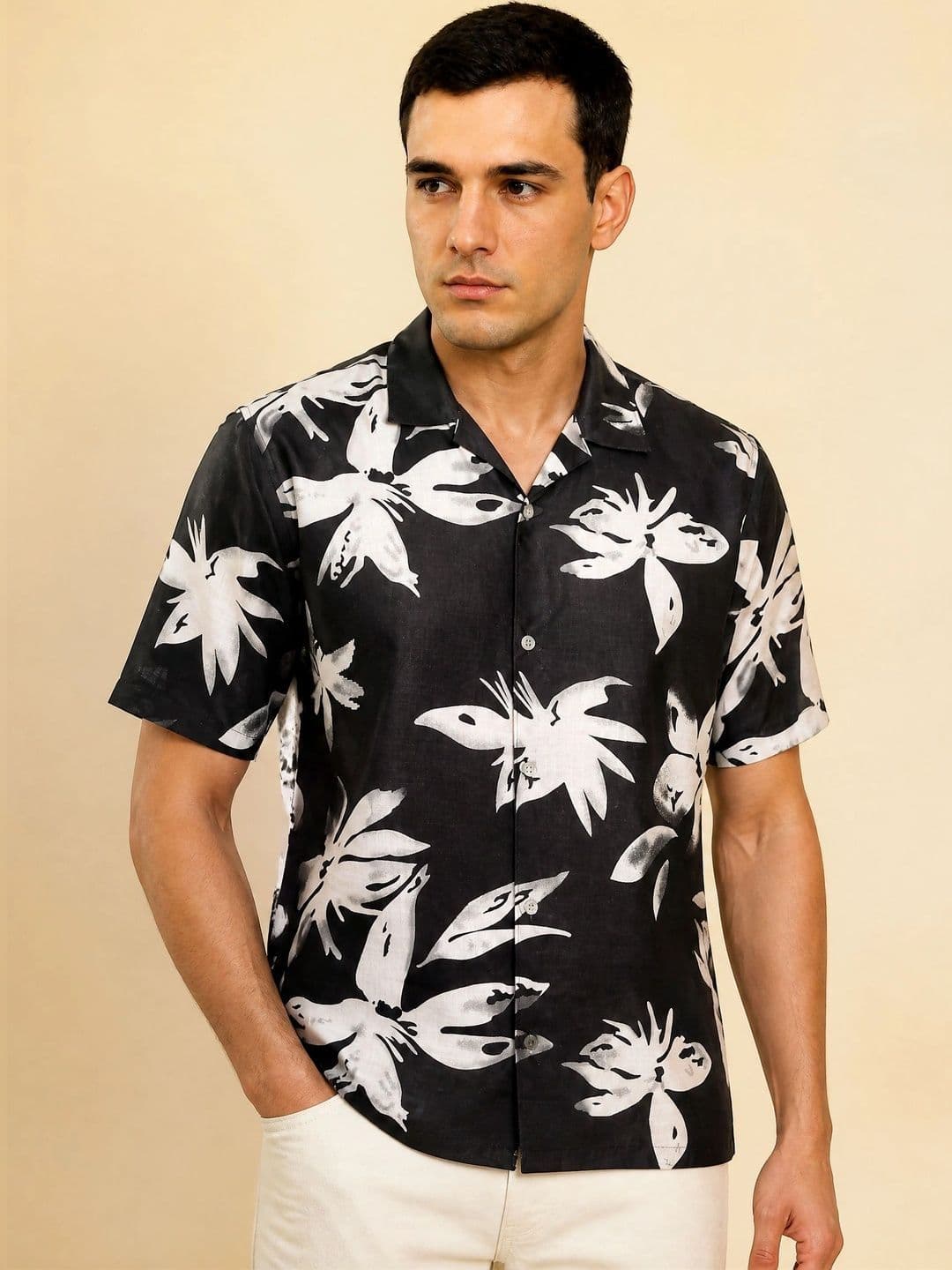 R.Code by The Roadster Life Co. Men Standard Floral Printed Casual Shirt - view 1