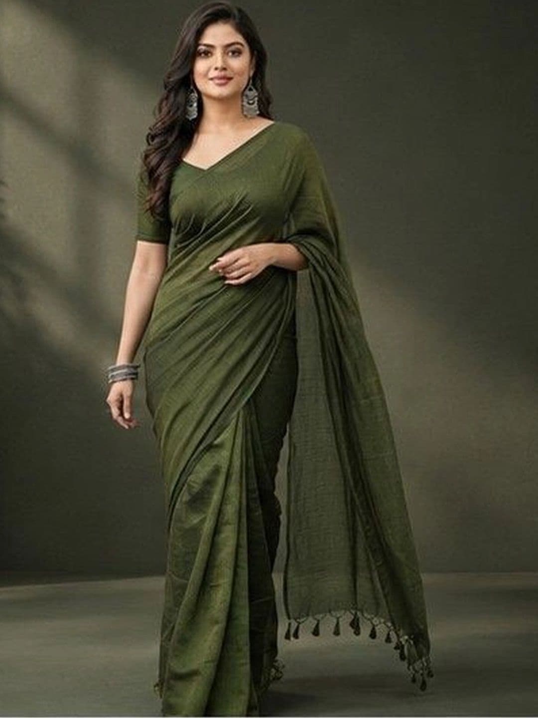 Rovika Pure Cotton Khadi Saree - view 1
