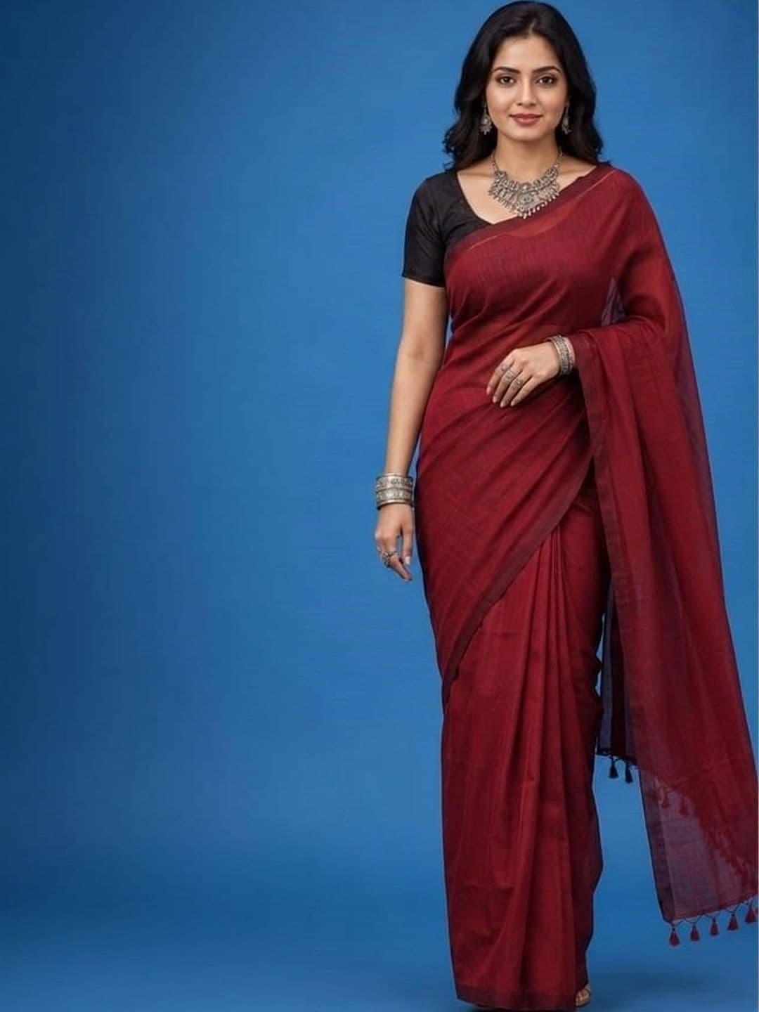 Rovika Pure Cotton Khadi Saree - view 1