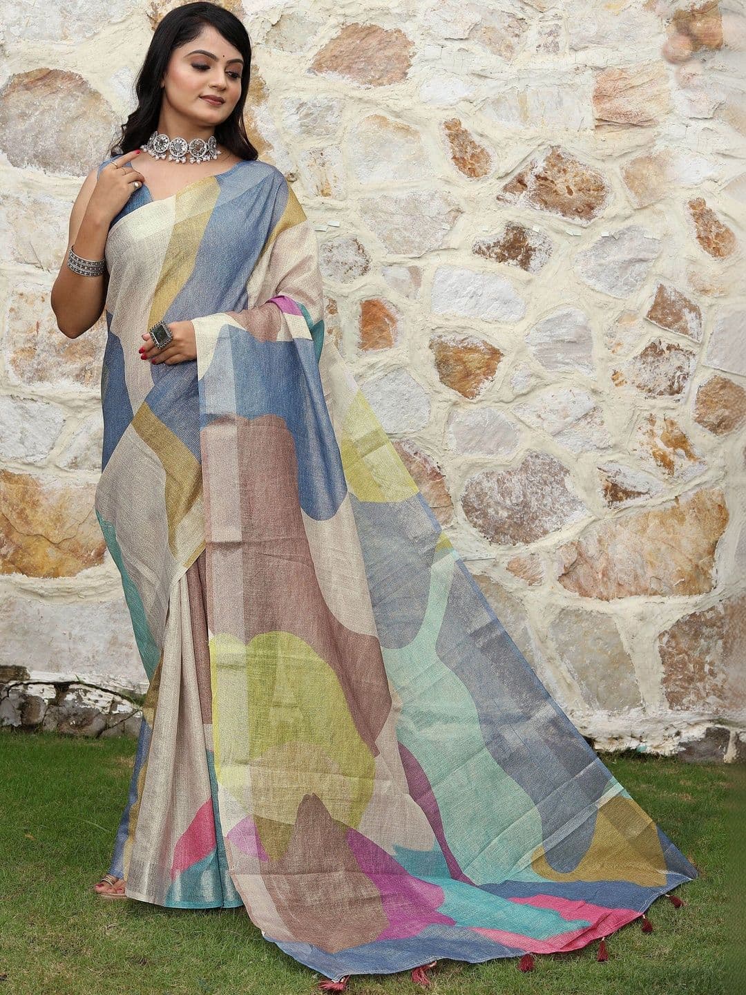 KALINI Zari Fusion Saree - view 1