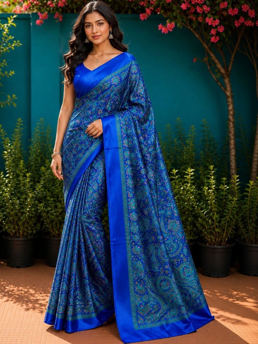 all about you Paisley Art Silk Designer Saree - view 1