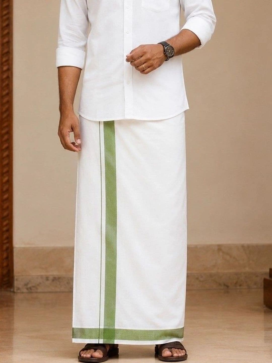 Tharunsha Elite Men Cotton Dhoti Dhotis - view 1