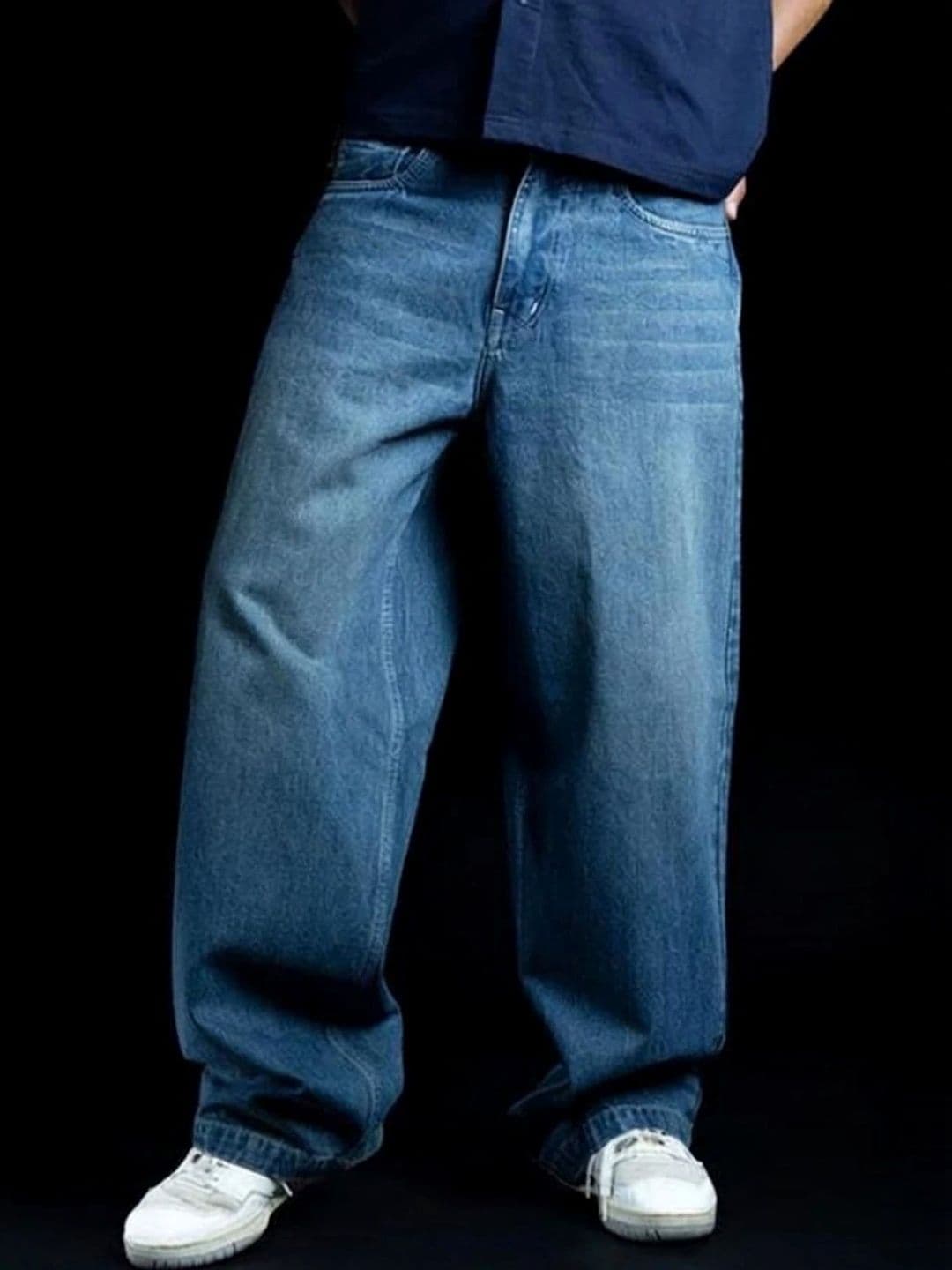 BREXX Men Regular Fit Mid-Rise Low Distress Stretchable Jeans - view 1