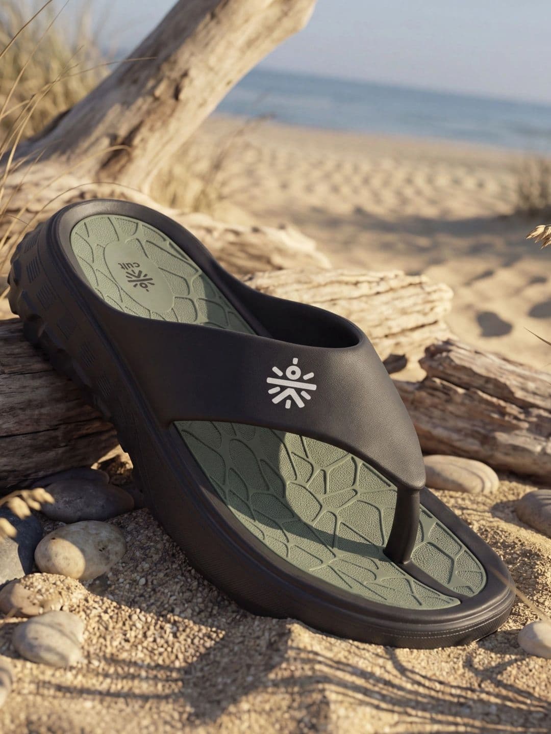CULT Mens TerraGrip Sliders - Black - view 1