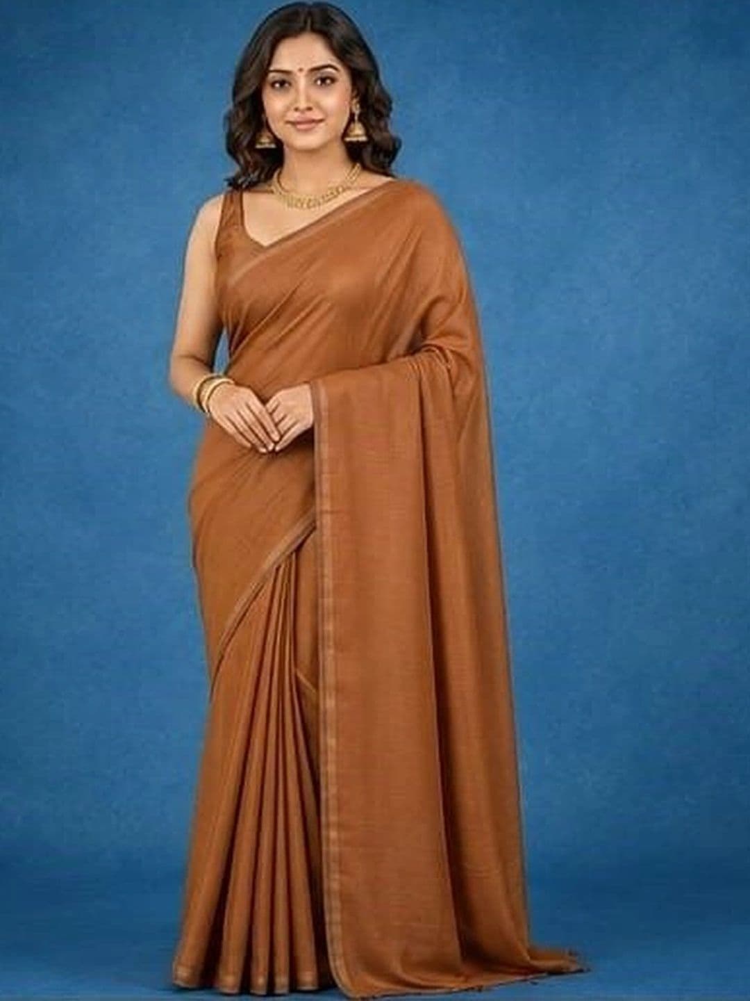 Rovika Pure Cotton Khadi Saree - view 1