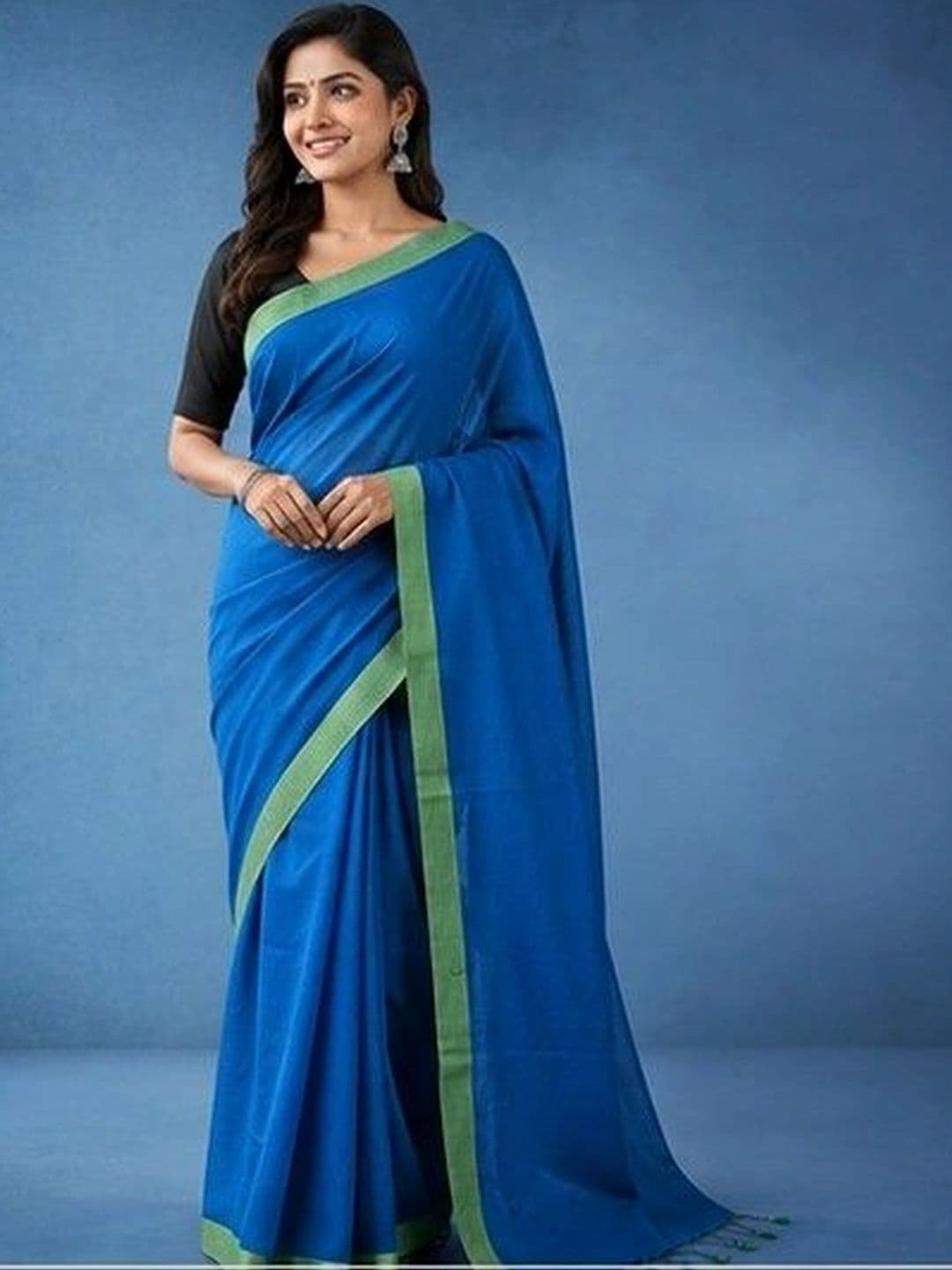 Rovika Pure Cotton Khadi Saree - view 1