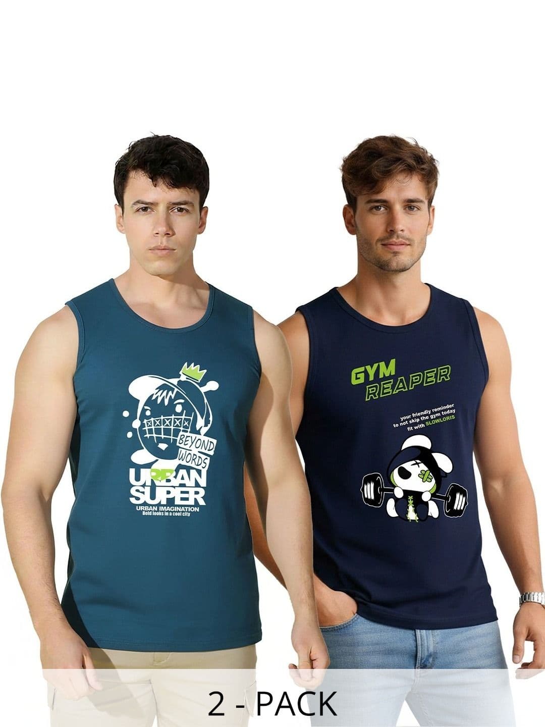 SLOWLORIS Men 2 Printed T-shirt - view 1