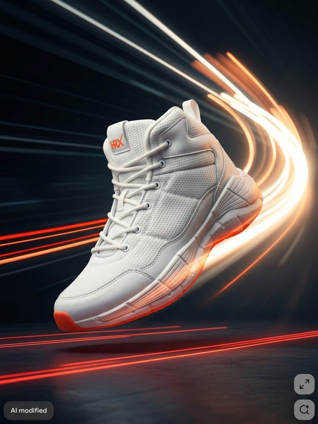 HRX by Hrithik Roshan Men Mesh Basketball Non-Marking Lace-Ups Shoes - view 1