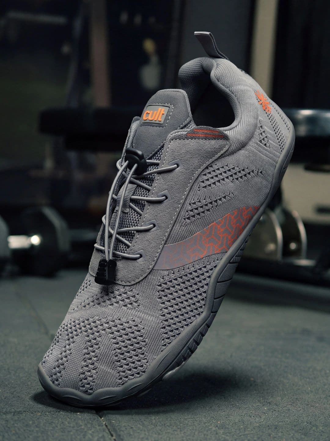 CULT Men KnitFit Barefoot Training Shoes - D. Grey - view 1