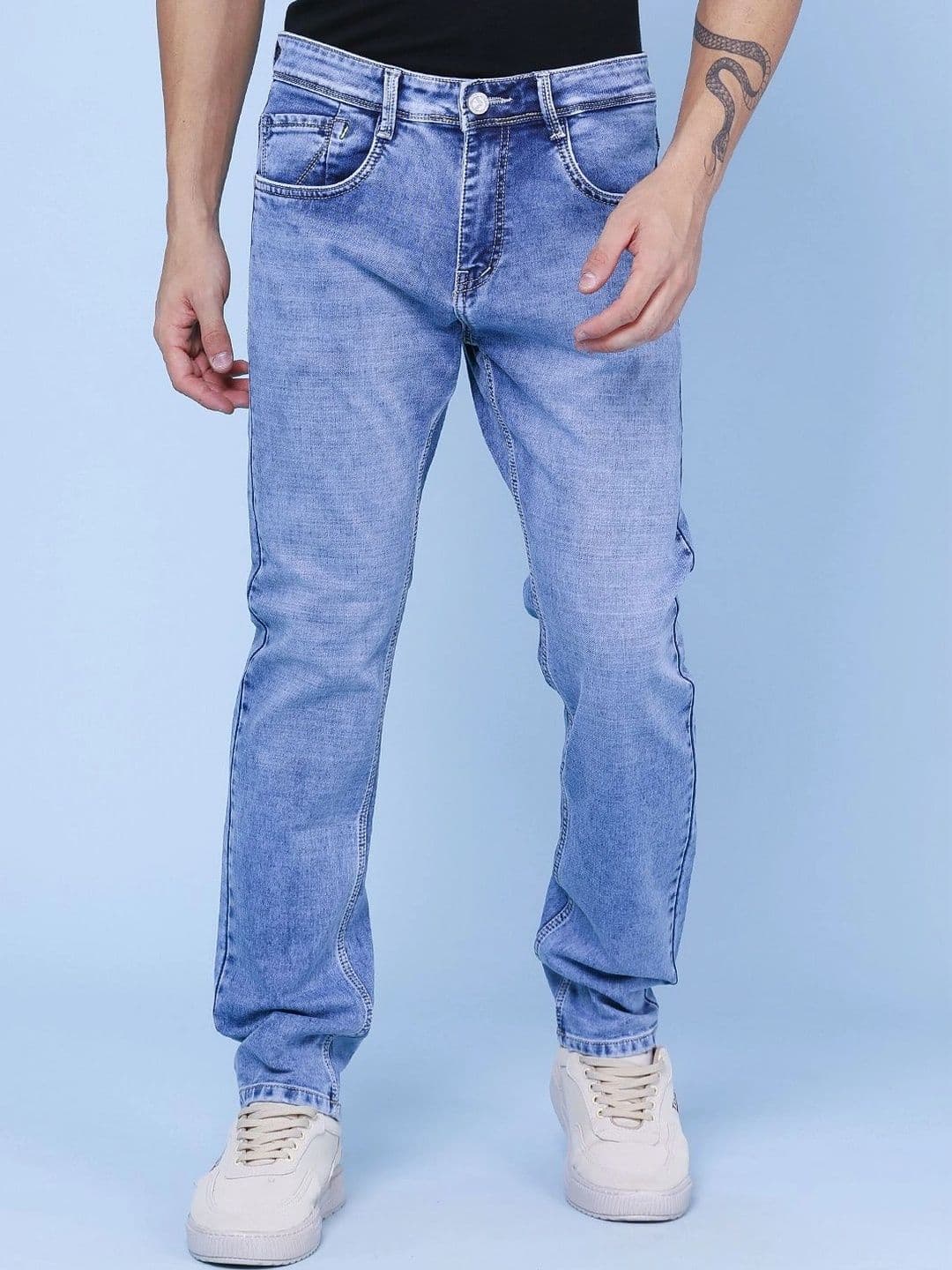 V-Mart Men Slim Fit Mid-Rise Jeans - view 1
