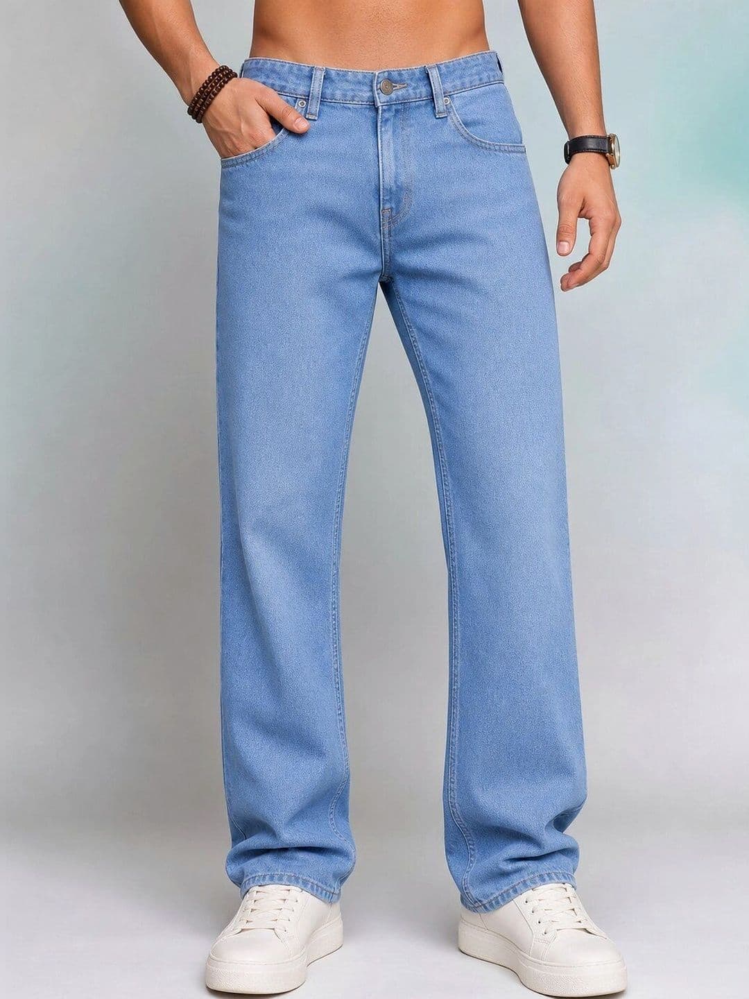 Roadster Men Jean Straight Fit Mid-Rise Stretchable Jeans - view 1