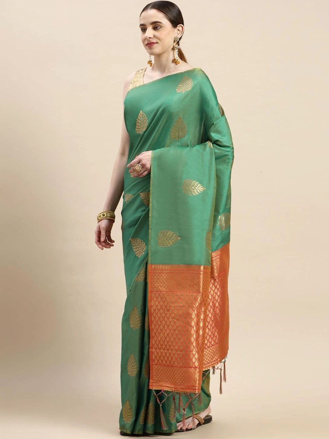 Dhaaga Ghar Woven Design Zari Art Silk Banarasi Saree - view 1