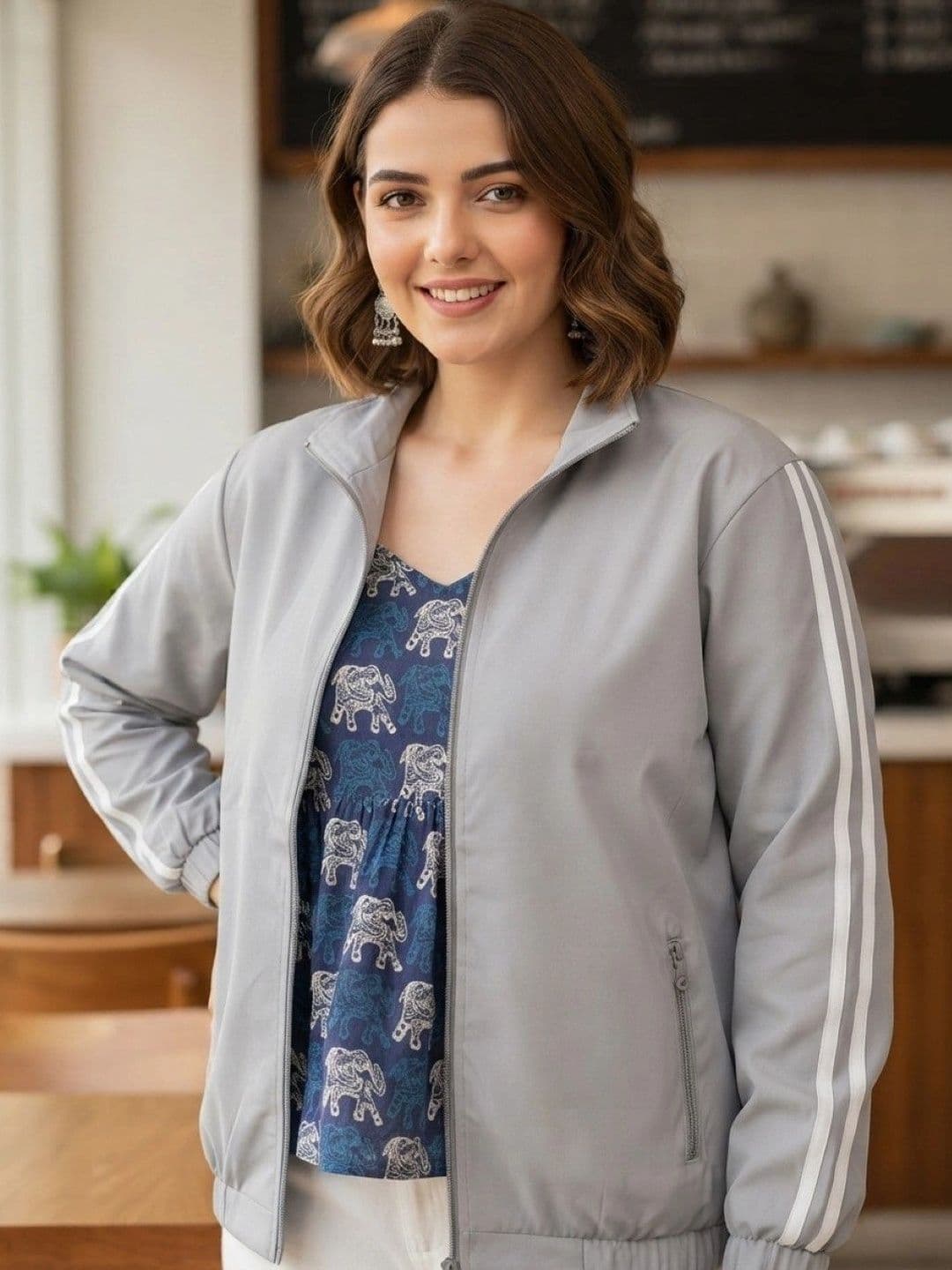 NeMe Couture Women Lightweight Sporty Jacket - view 1