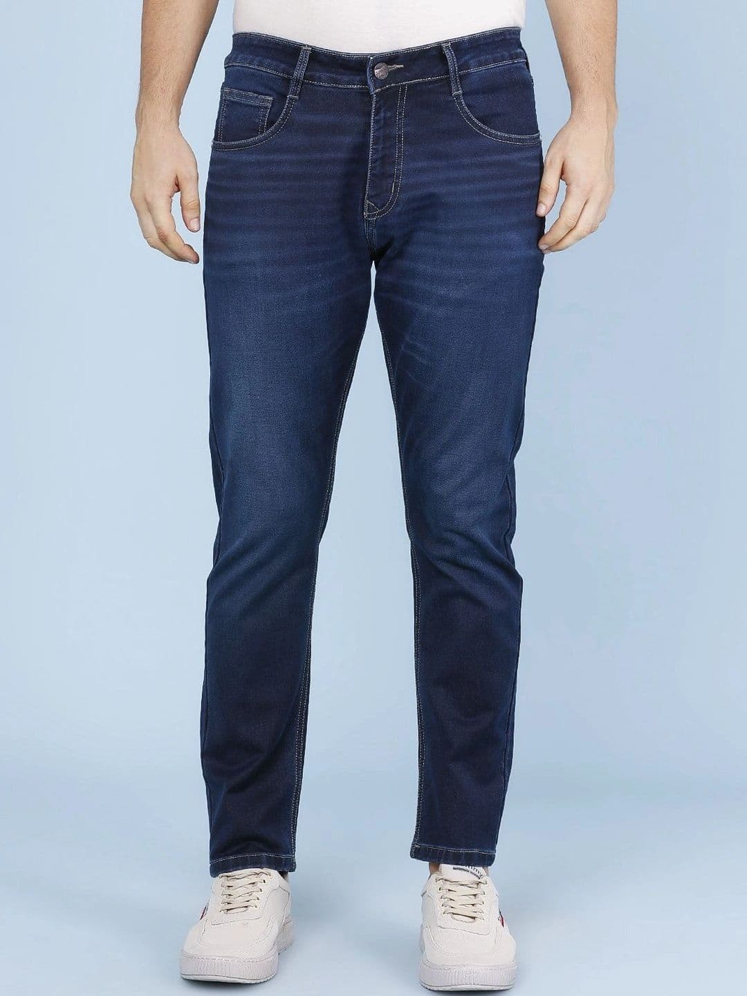 V-Mart Men Regular Fit Mid-Rise Jeans - view 1