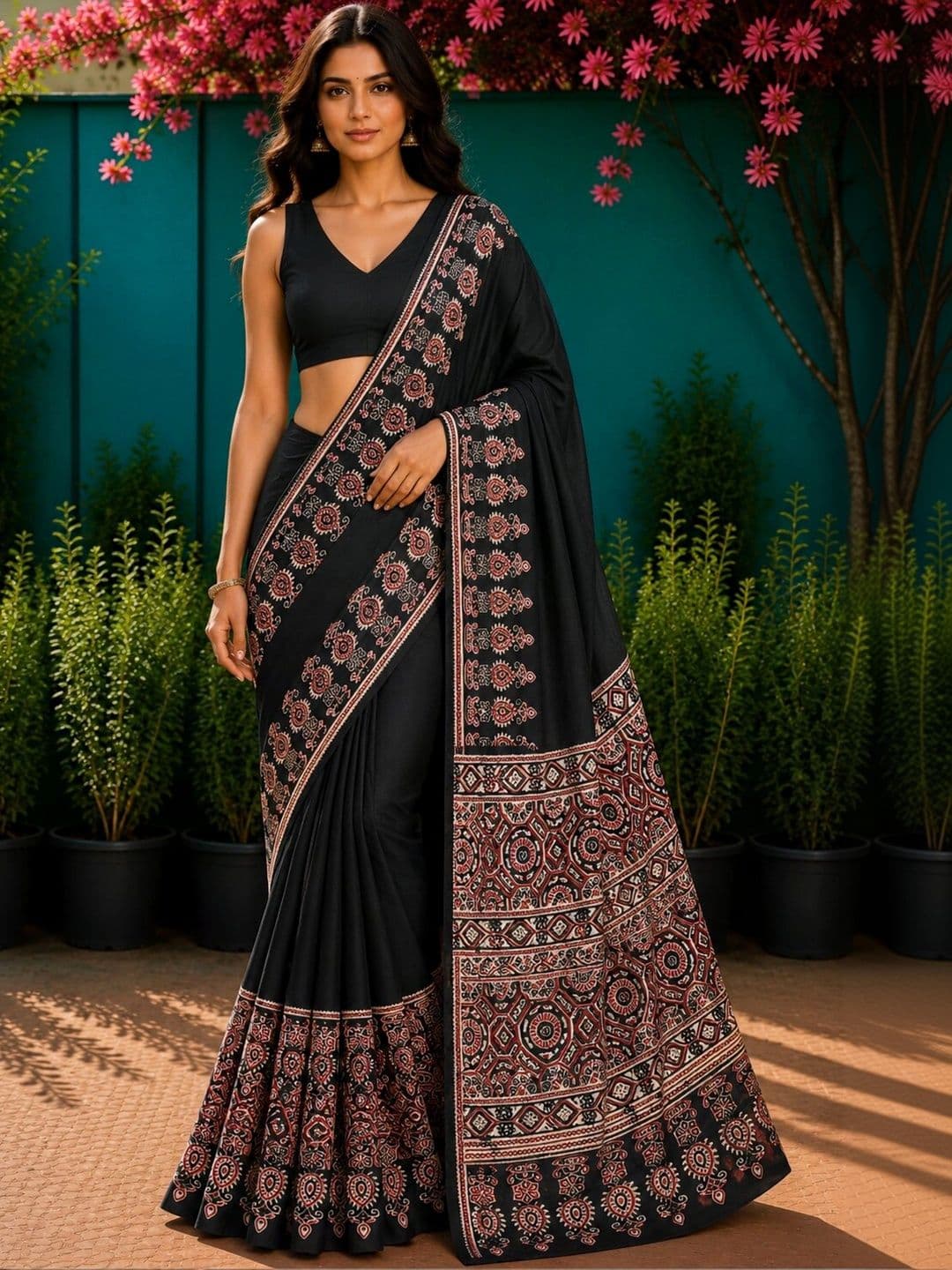 DIVASTRI Ethnic Motifs Art Silk Designer Saree - view 1