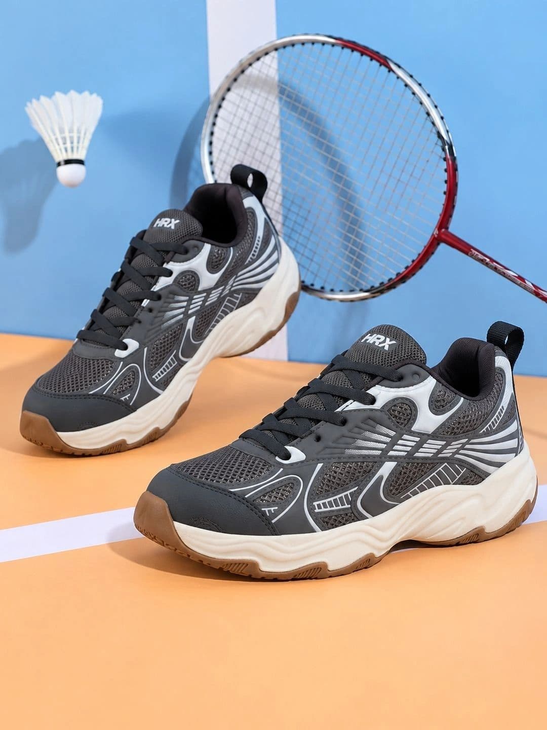 HRX by Hrithik Roshan Men Mesh Badminton Non-Marking Shoes - view 1