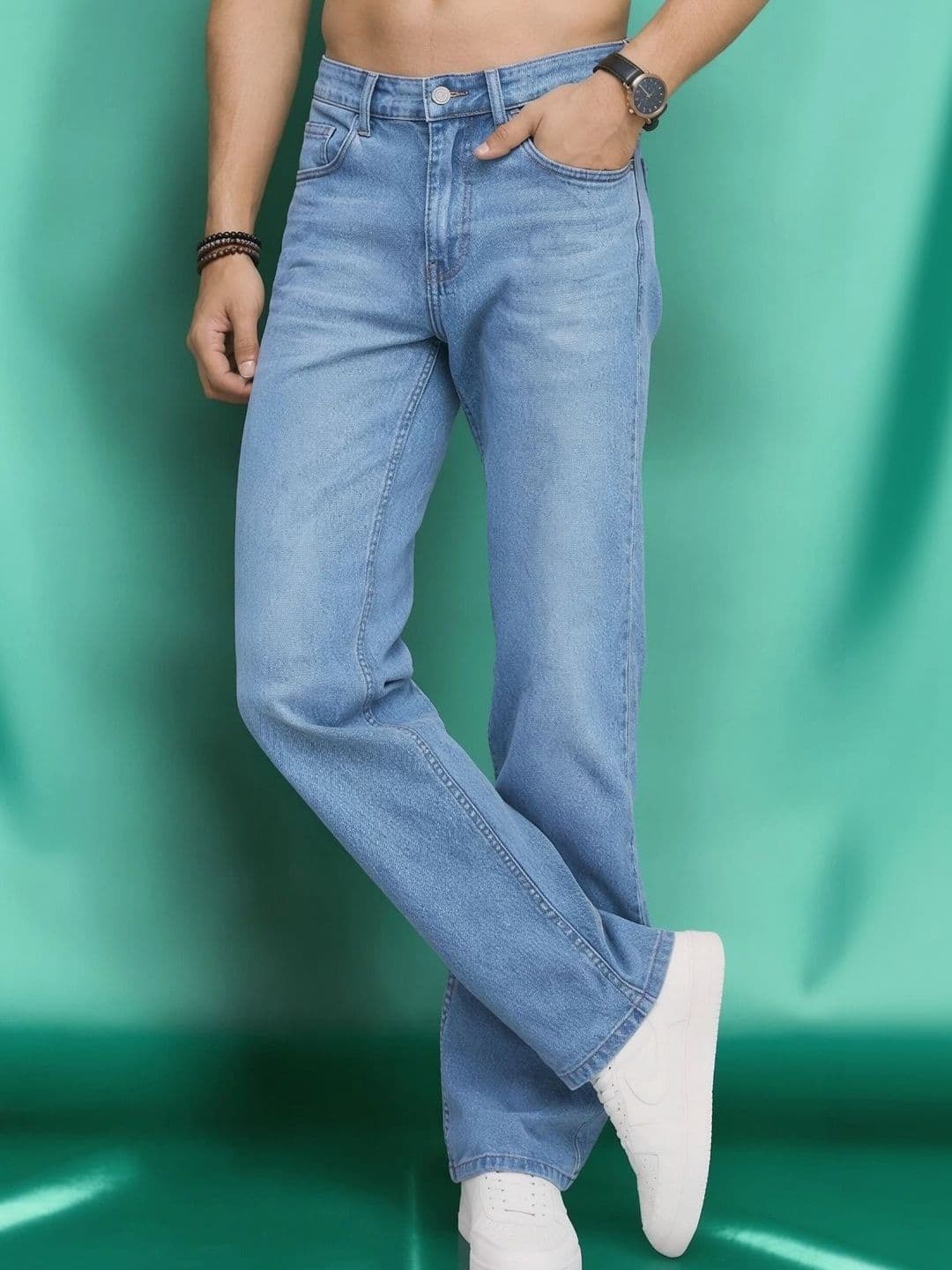 Roadster Men Jean Straight Fit Mid-Rise Stretchable Jeans - view 1