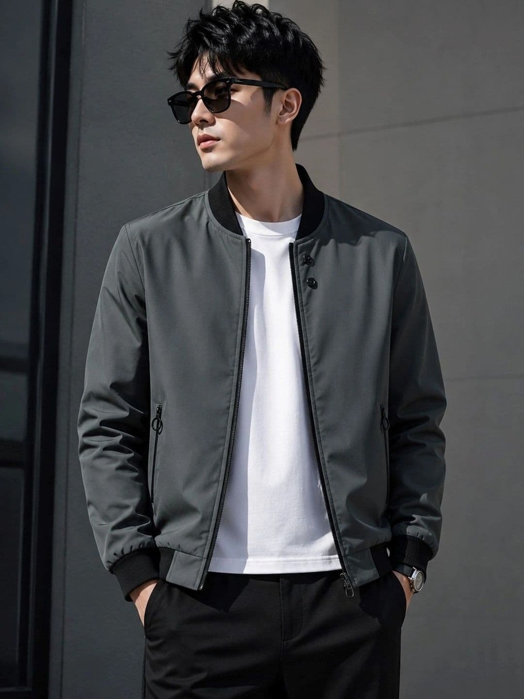 TAZO Men Lightweight Bomber Jacket - view 1