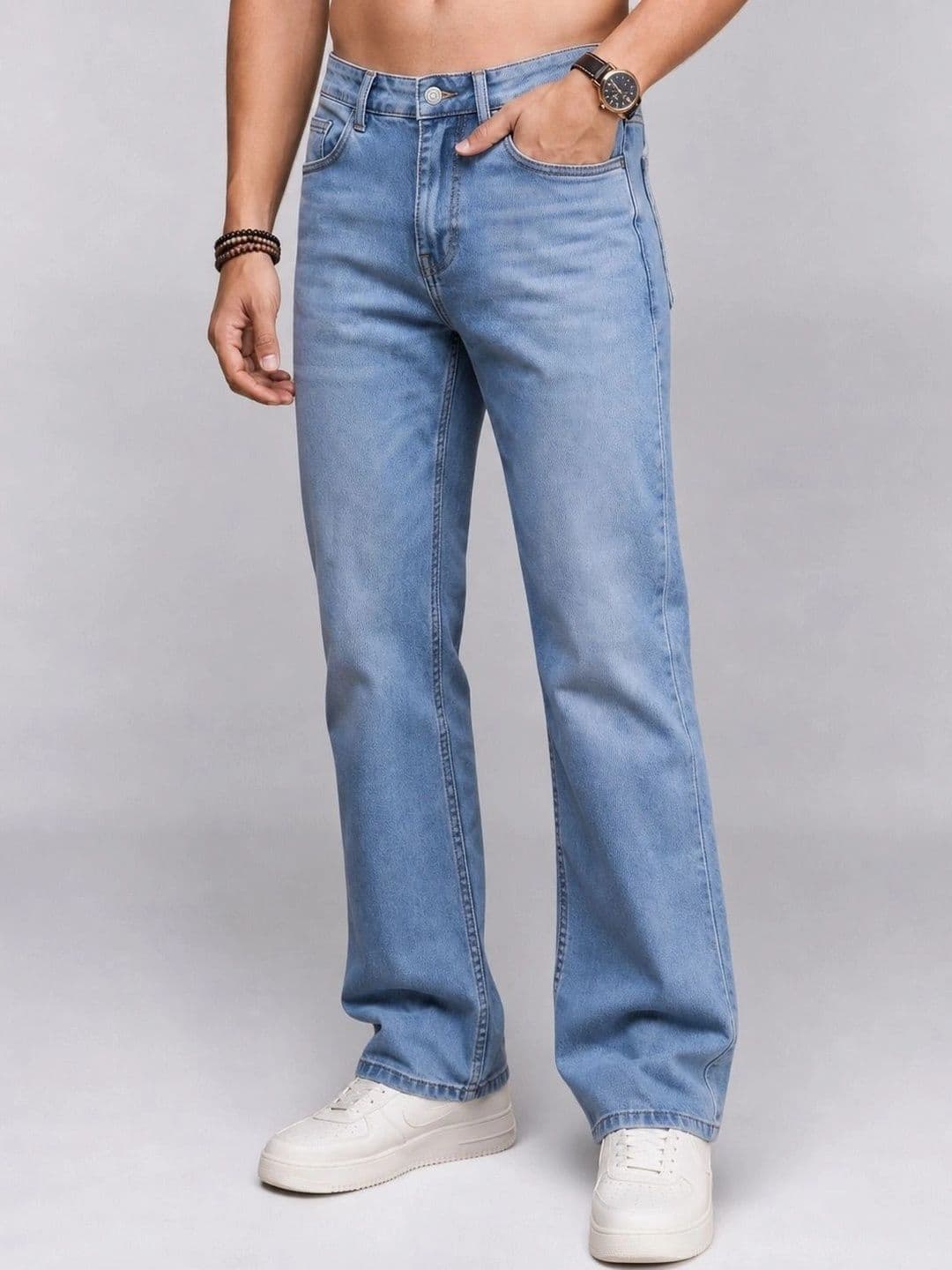 Roadster Men Jean Straight Fit Mid-Rise Stretchable Jeans - view 1
