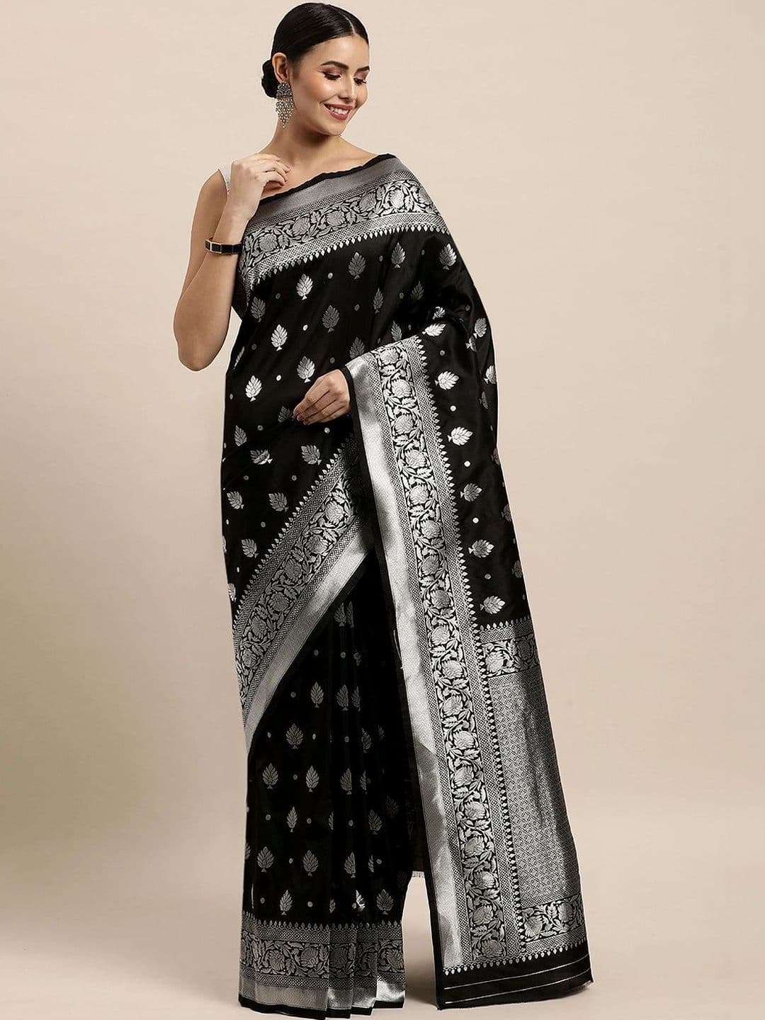 Dhaaga Ghar Woven Design Zari Art Silk Banarasi Saree - view 1