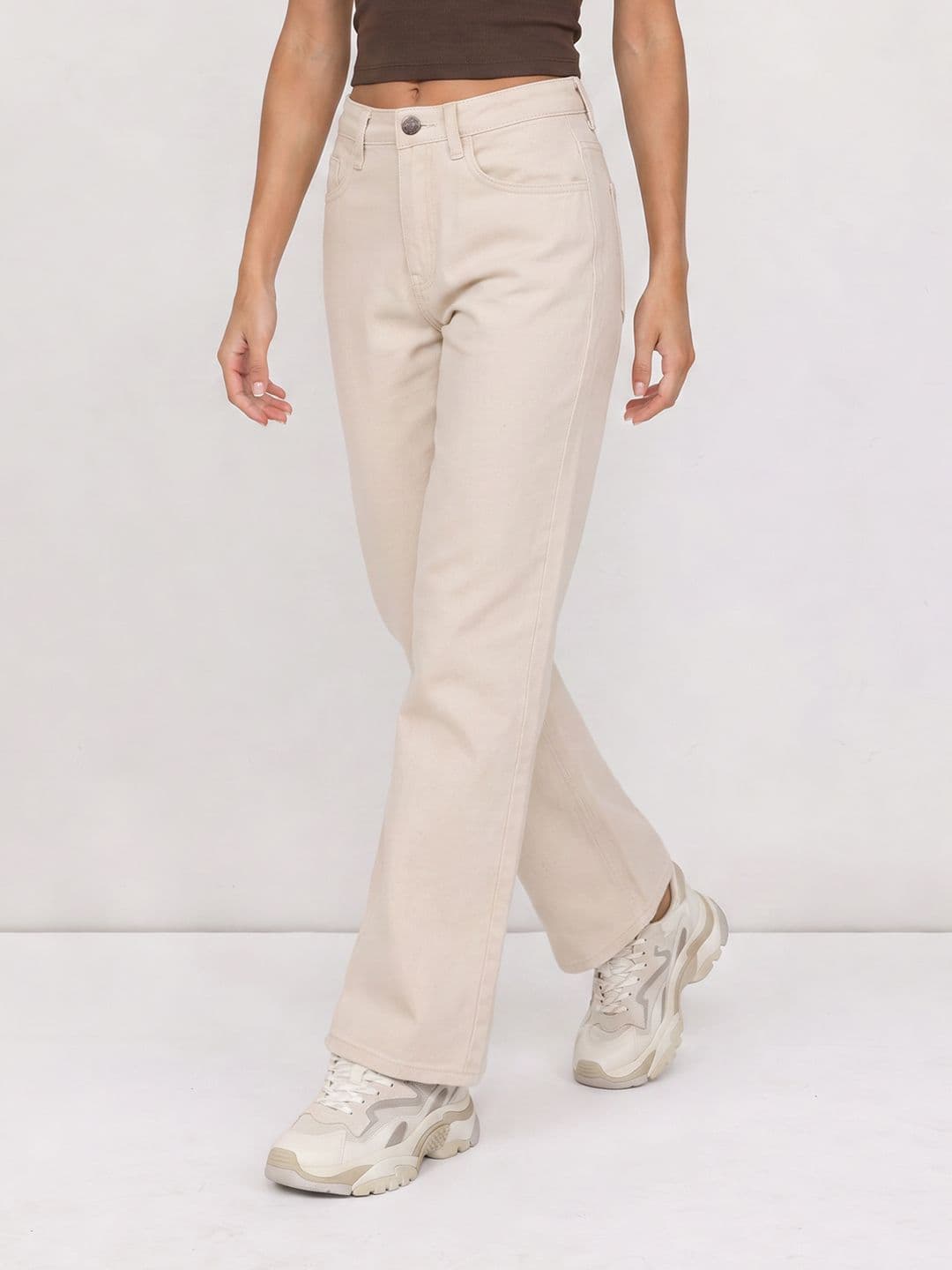 The Roadster Life Co. Women Straight Fit Stretchable Jeans - view 1