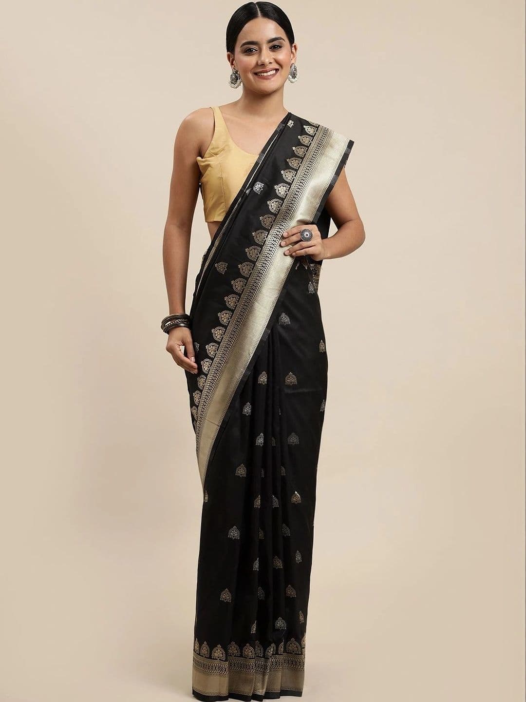 Dhaaga Ghar Woven Design Zari Art Silk Banarasi Saree - view 1