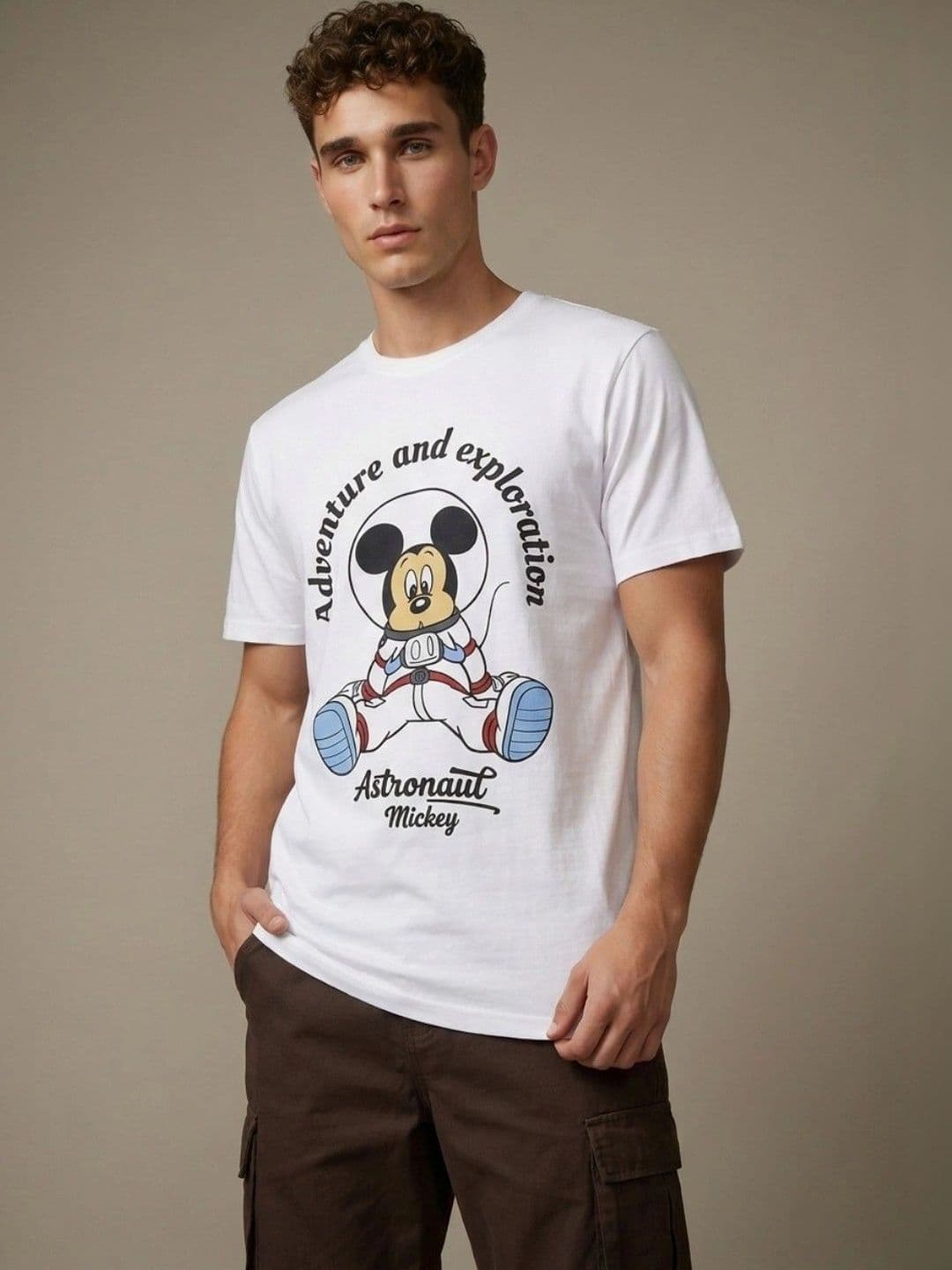 glitchez Men Mickey Mouse Printed T-shirt - view 1