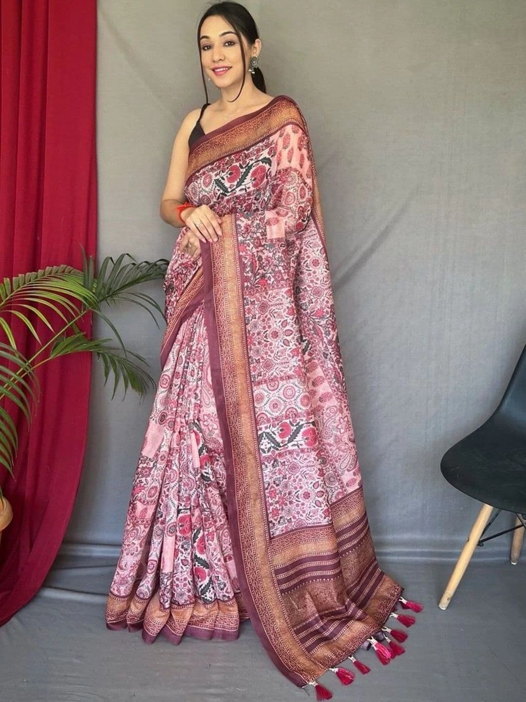 Mitera Paisley Designer Saree - view 1