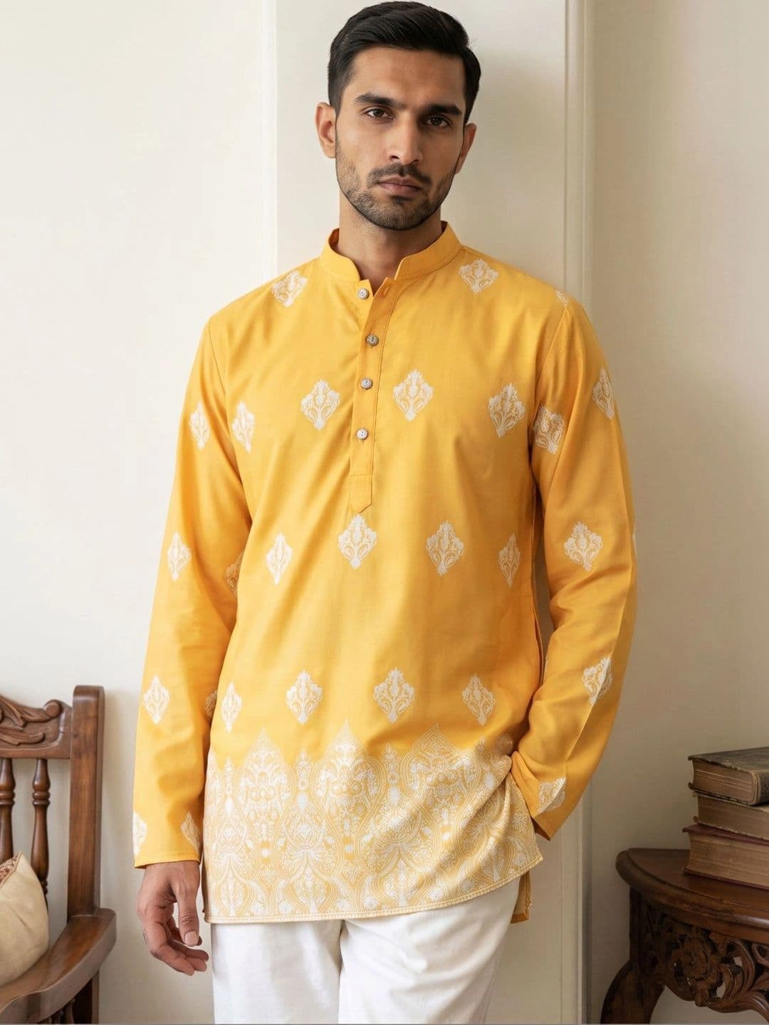 Jompers Men Ethnic Motifs Printed Kurta - view 1