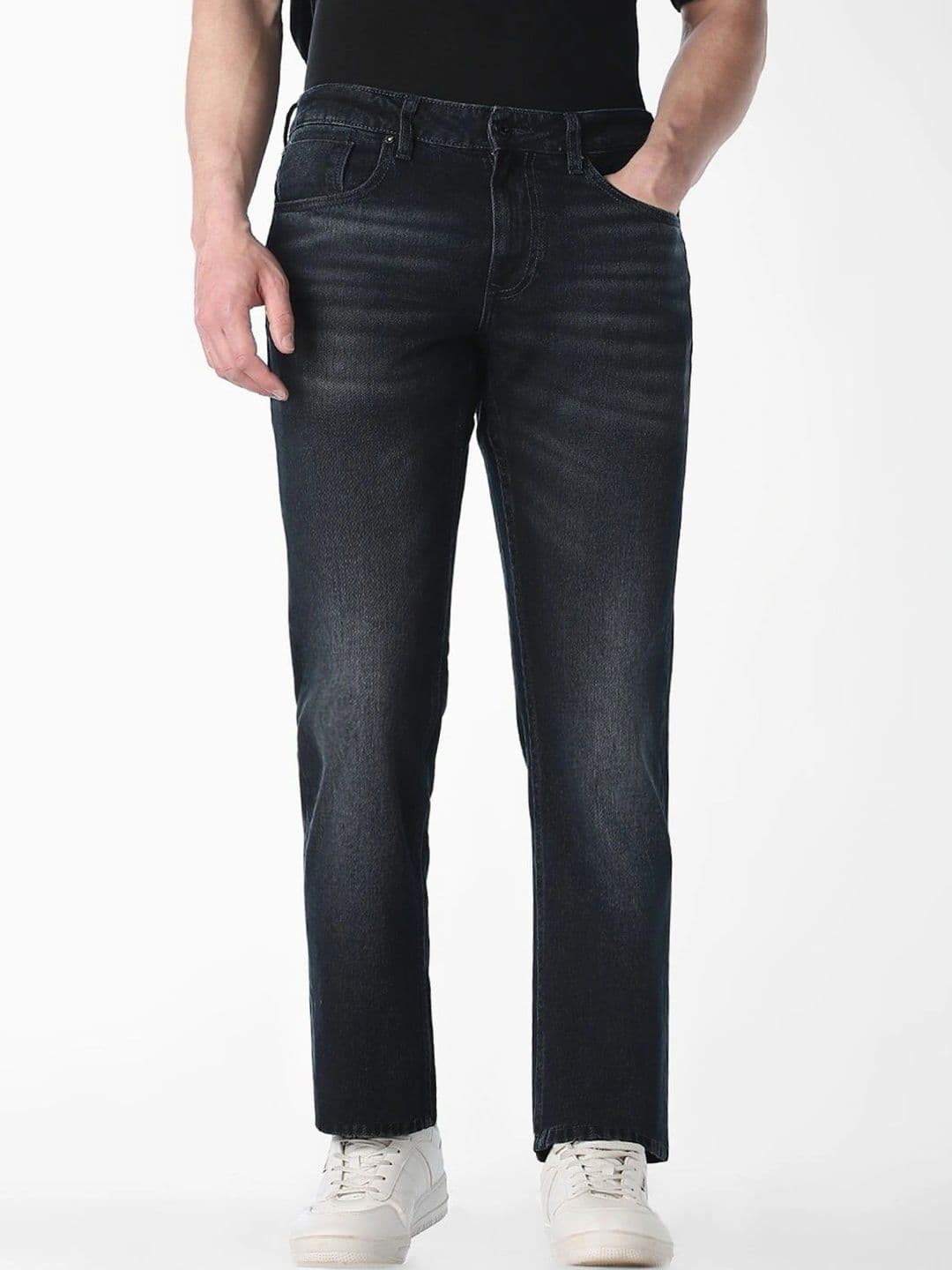 Jack & Jones Men Regular Fit Mid-Rise Low Distress Light Fade Jeans - view 1