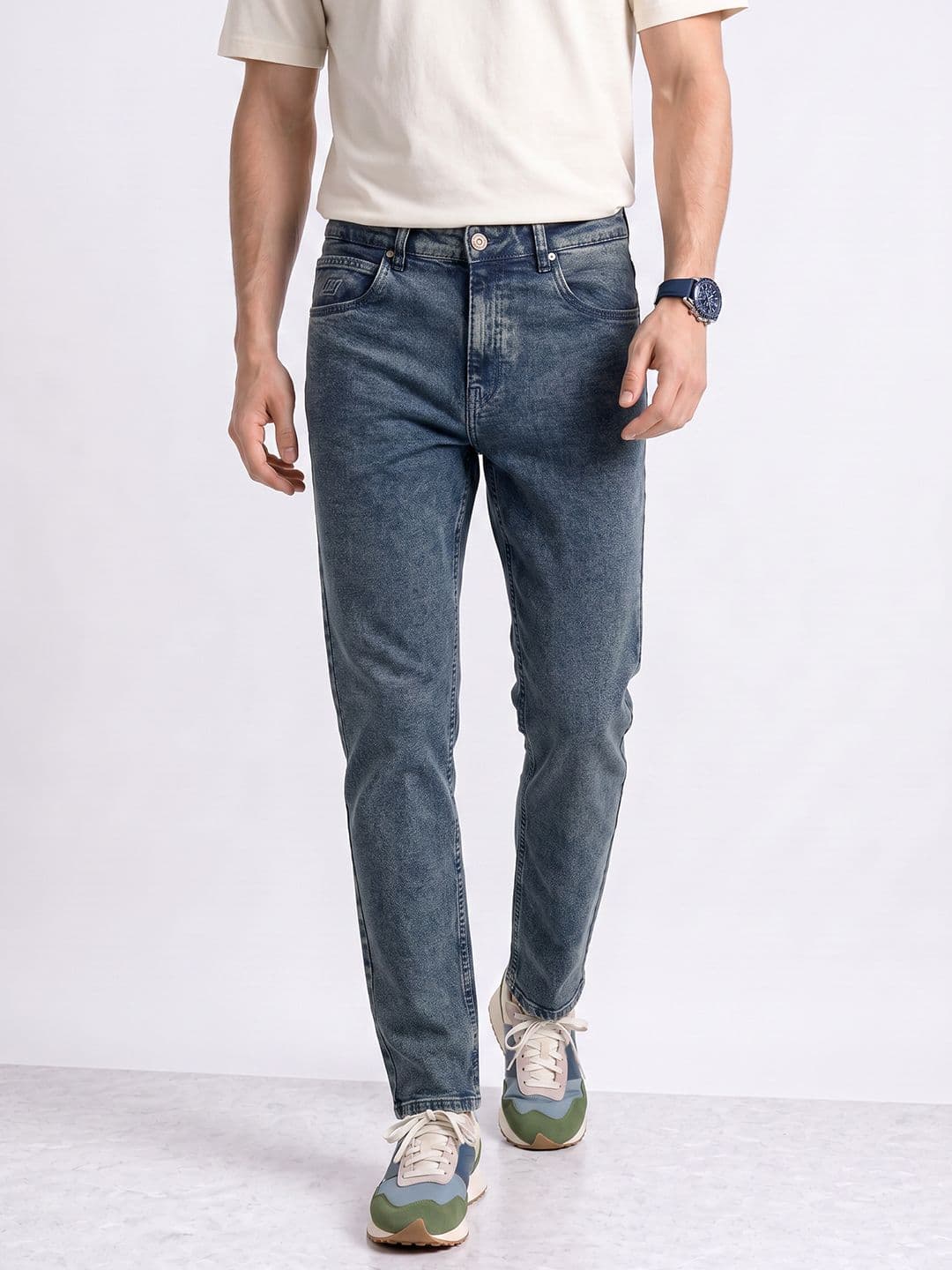 Aeropostale Men Tapered Fit Light Fade Jeans - view 1