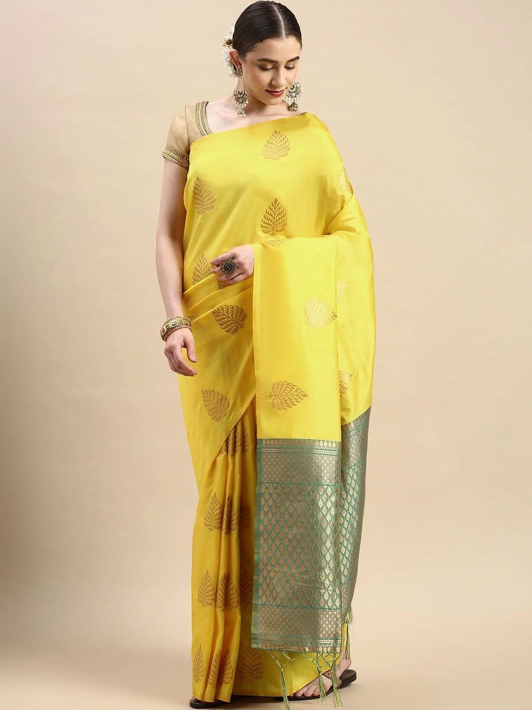 Dhaaga Ghar Woven Design Zari Art Silk Banarasi Saree - view 1