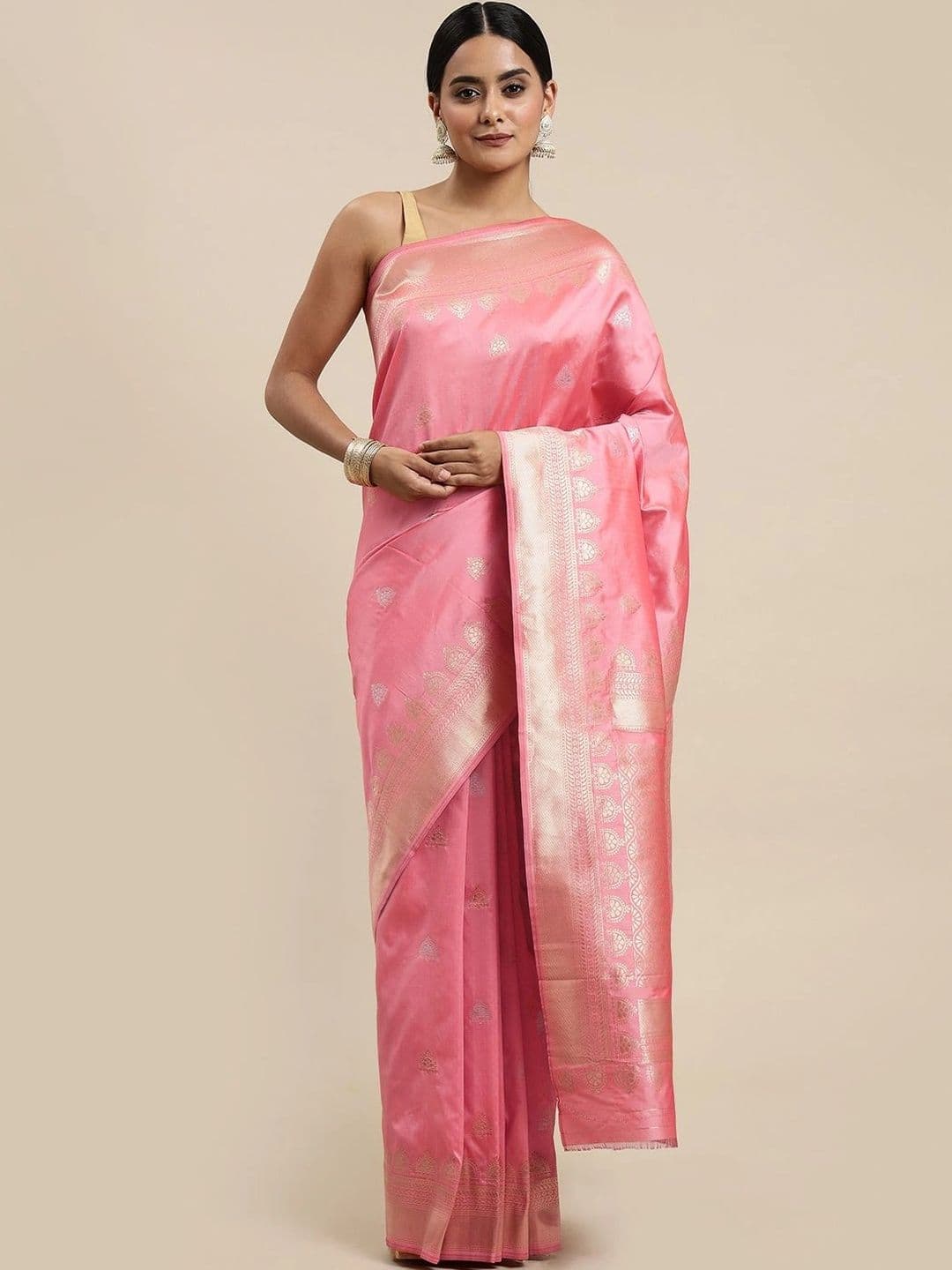 Dhaaga Ghar Woven Design Zari Art Silk Banarasi Saree - view 1