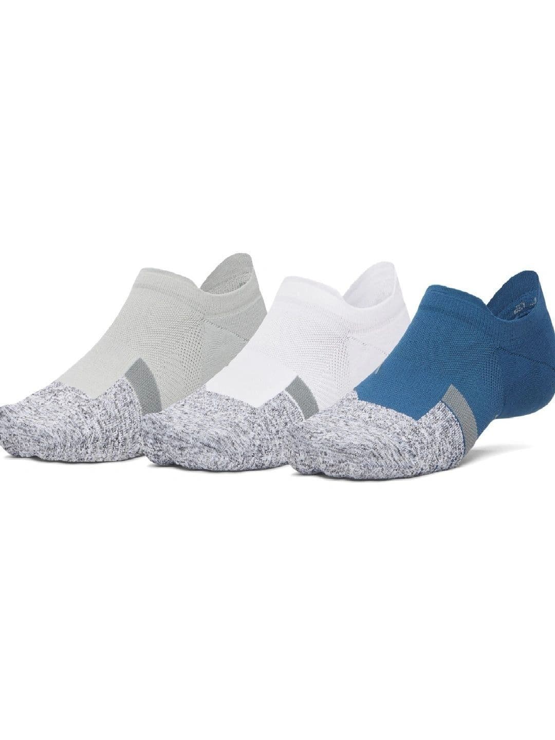 UNDER ARMOUR Unisex Pack of 3 Colourblocked Shoe Liners Socks - view 1