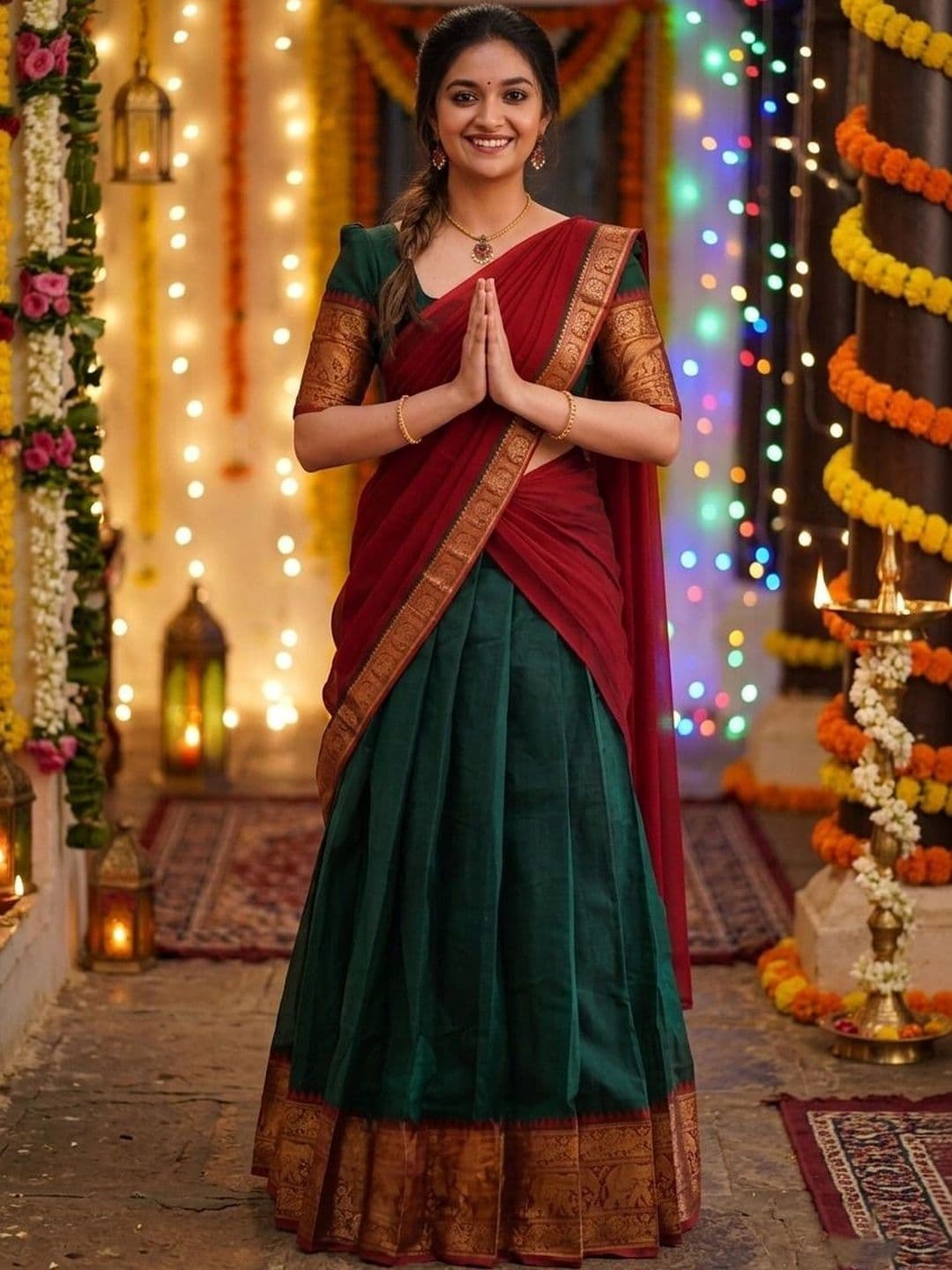 all about you Unstitched Lehenga & Blouse With Dupatta - view 1