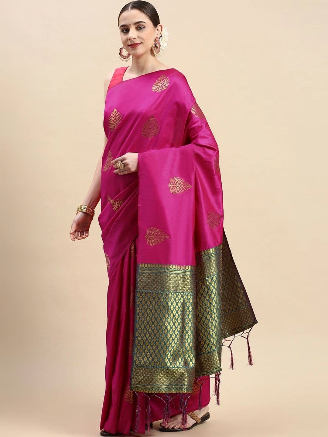 Dhaaga Ghar Woven Design Zari Art Silk Banarasi Saree - view 1
