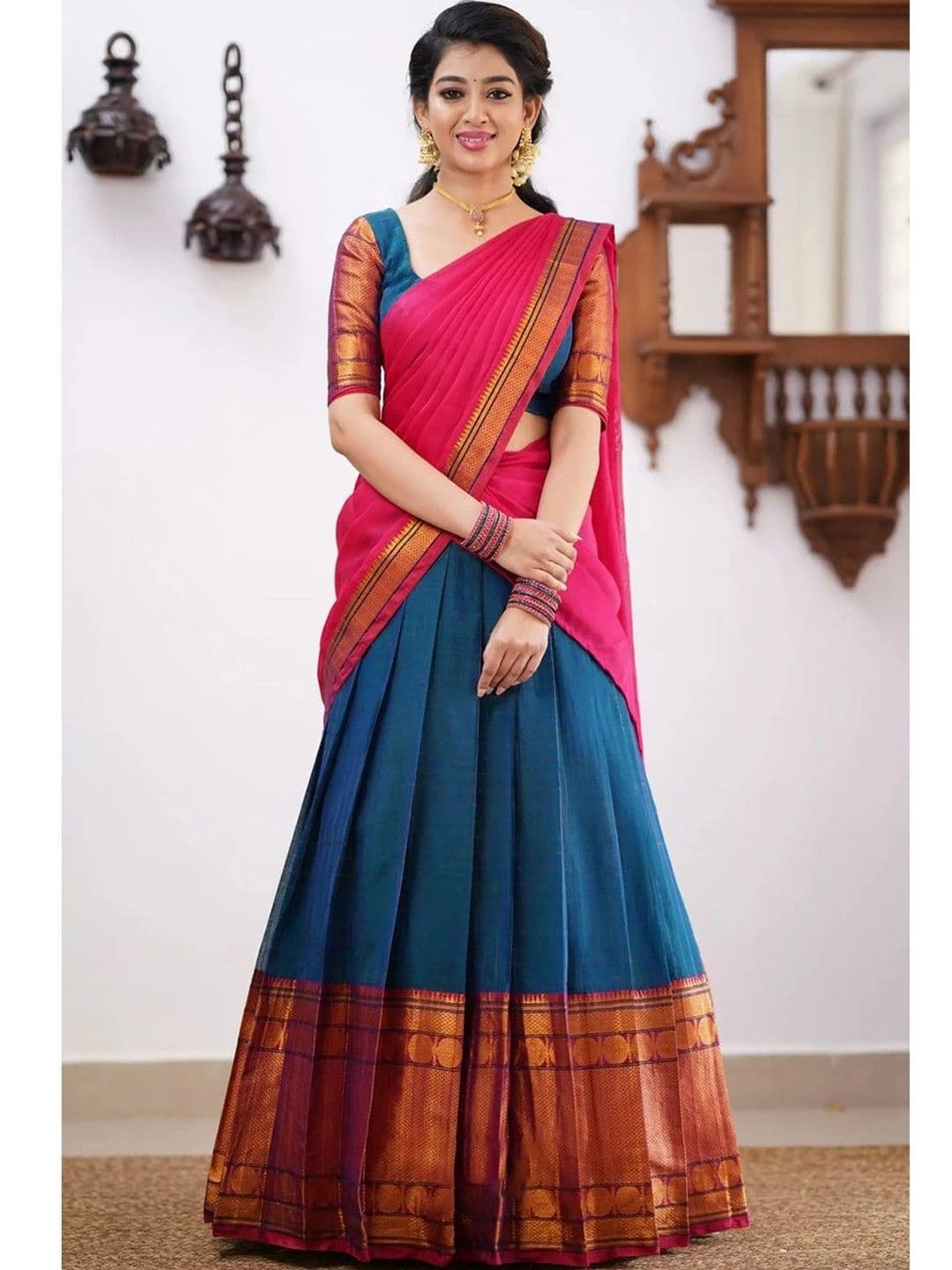 all about you Women Unstitched Lehenga & Blouse With Dupatta - view 1