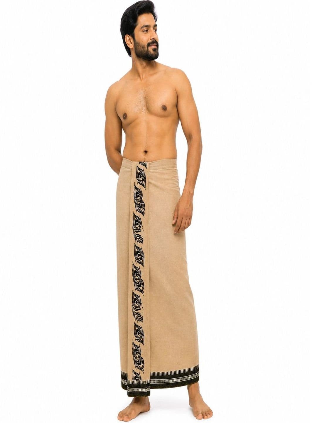 Classic Pro Men Printed Cotton Dhoti Dhotis - view 1