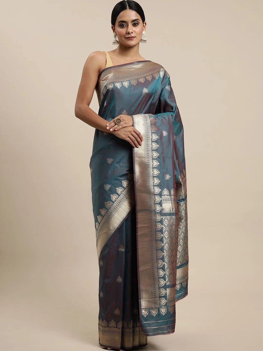 Dhaaga Ghar Woven Design Zari Art Silk Banarasi Saree - view 1