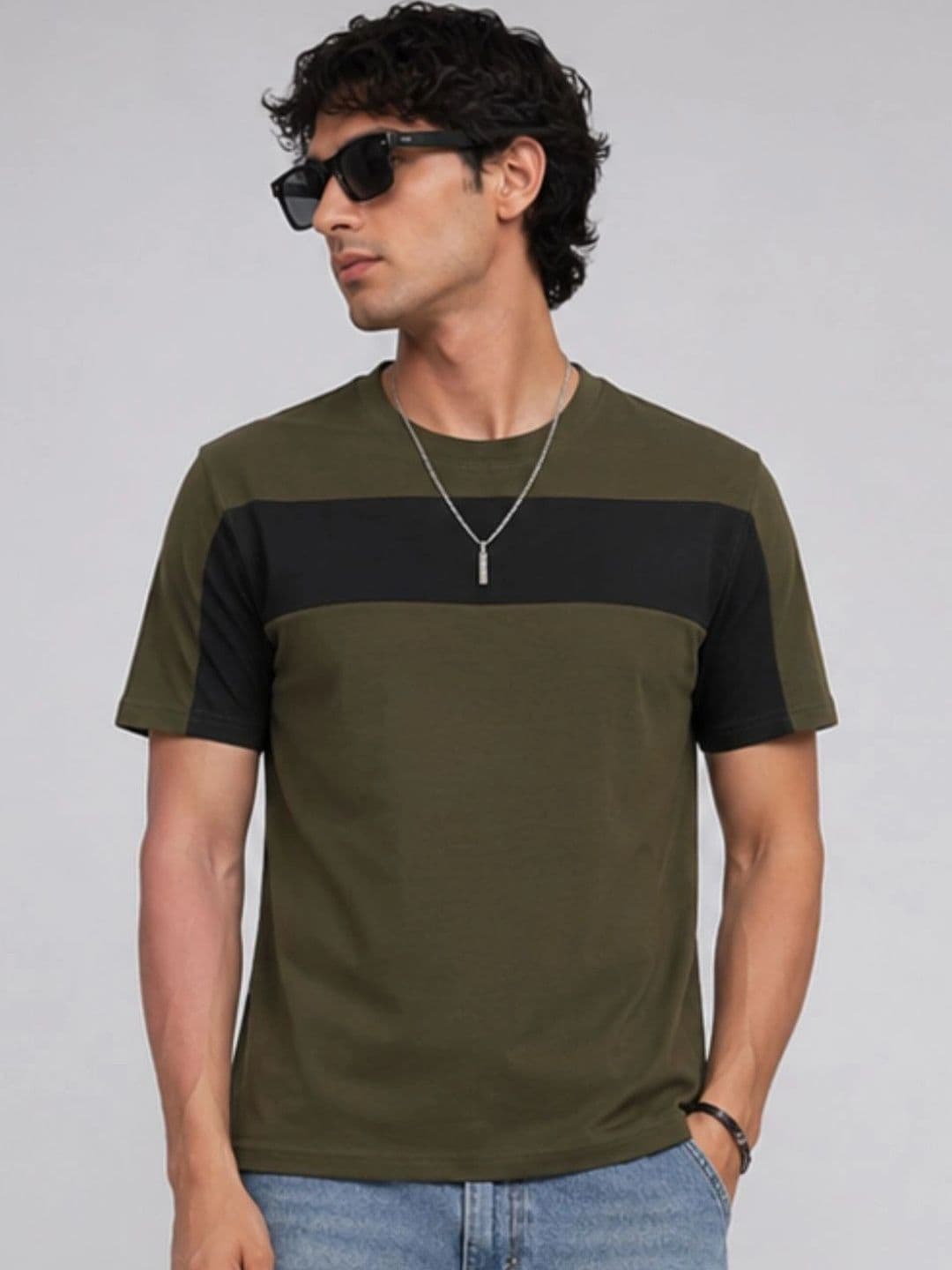 YAK YAK Men Colourblocked T-shirt - view 1