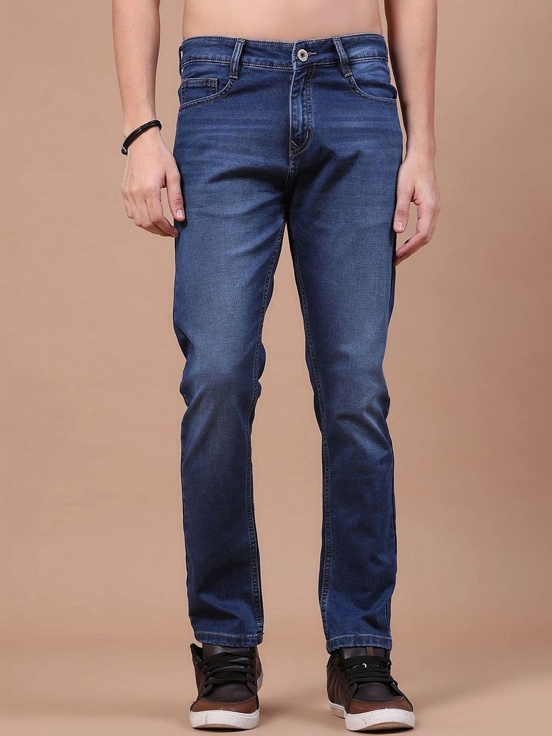 V-Mart Men Regular Fit Mid-Rise Jeans - view 1