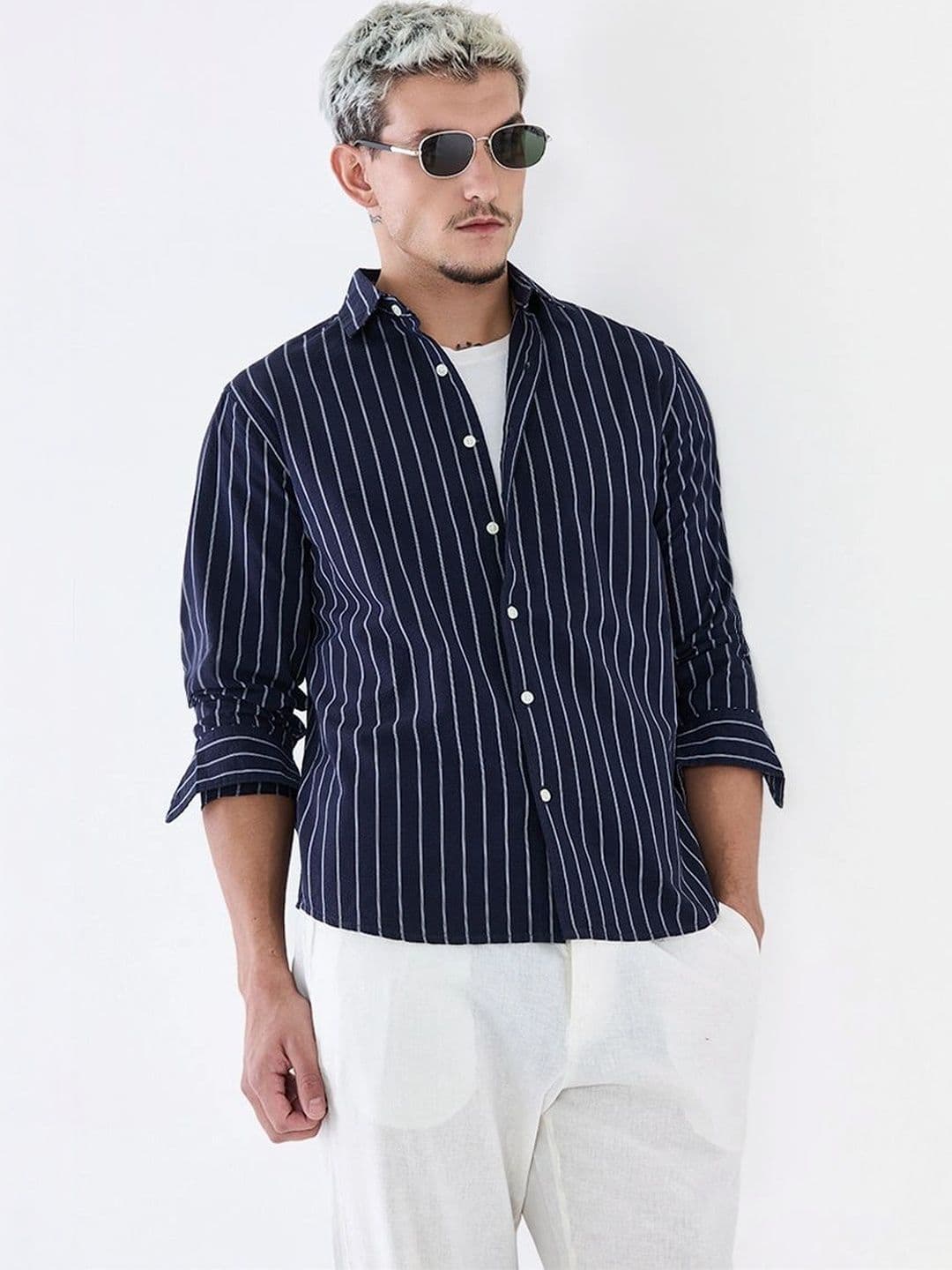Snitch Men Striped Casual Shirt - view 1