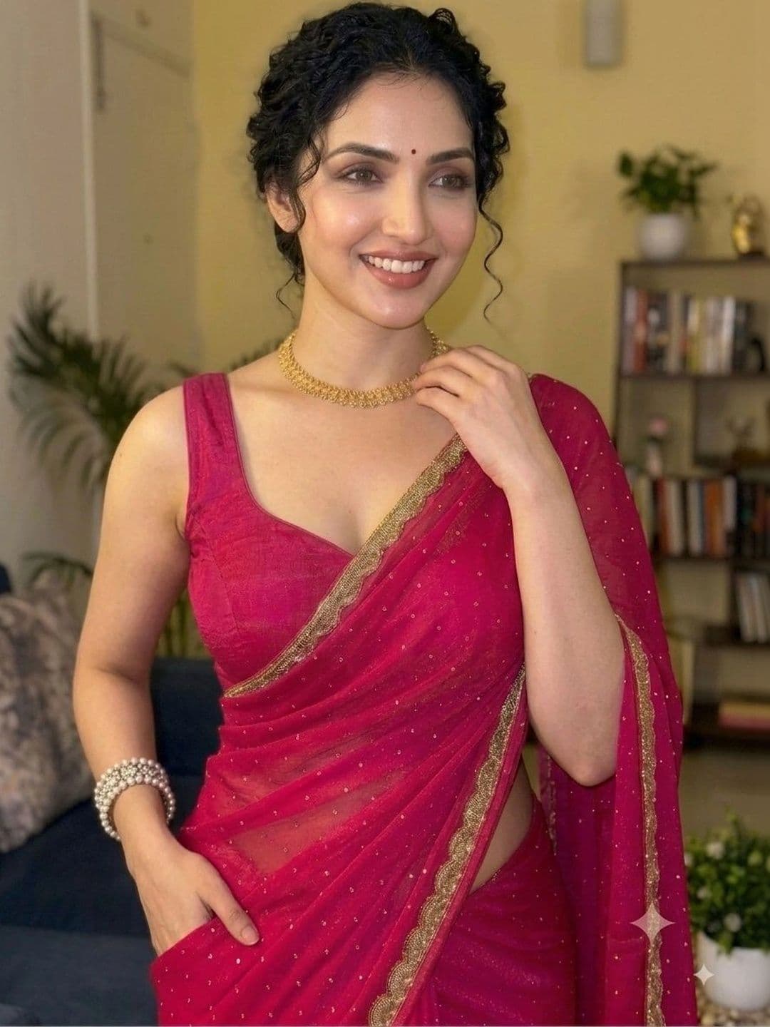 Akshmi Creation Supernet Saree - view 1