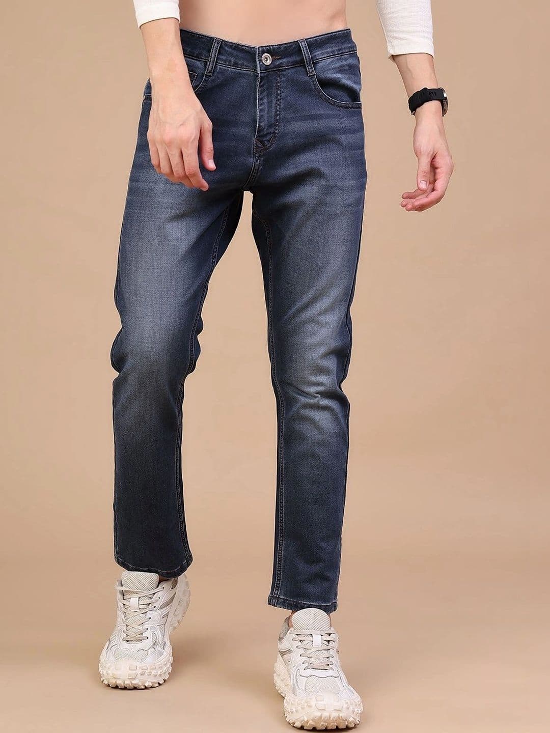V-Mart Men Regular Fit Mid-Rise Jeans - view 1