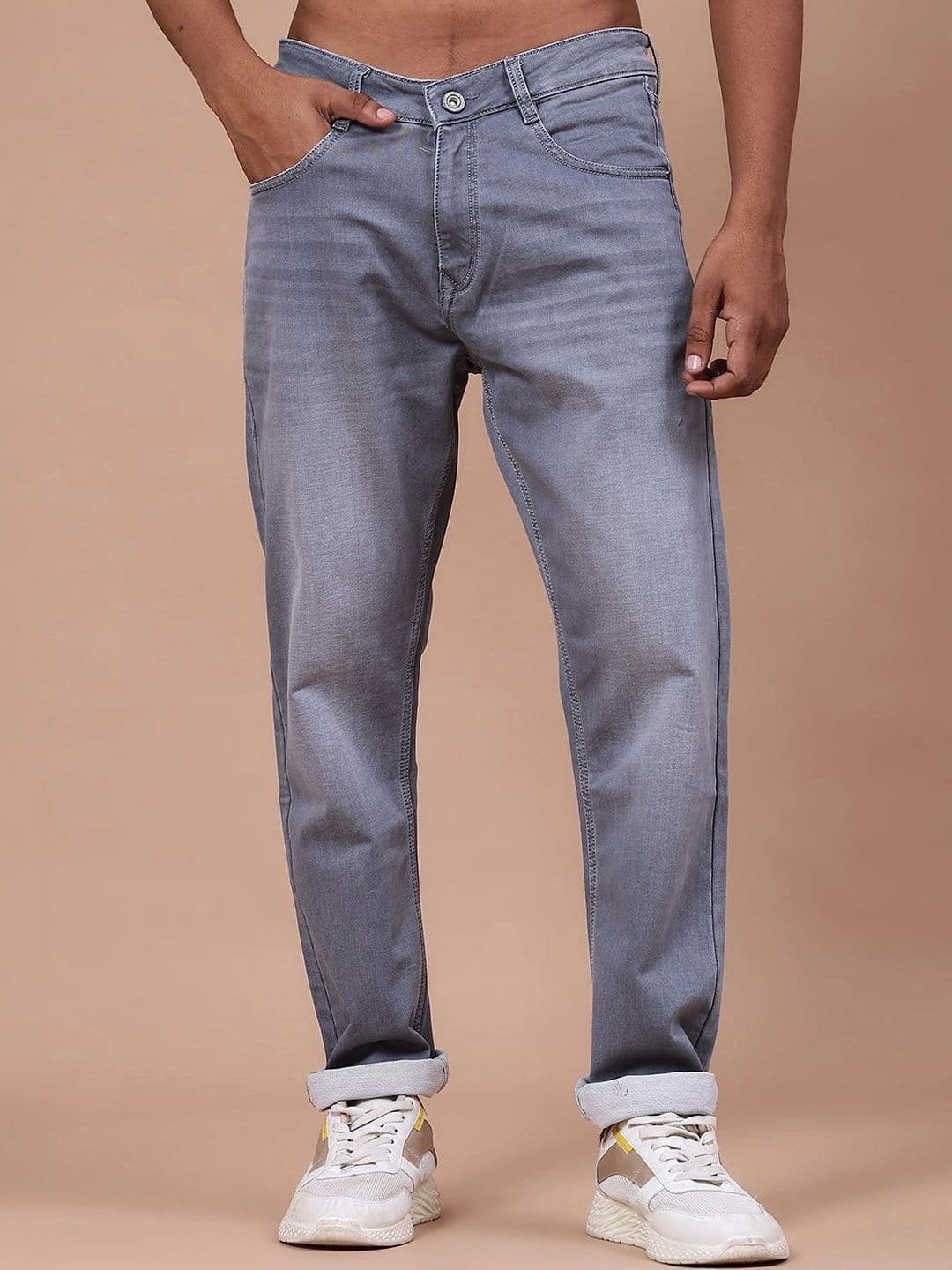 V-Mart Men Regular Fit Mid-Rise Jeans - view 1