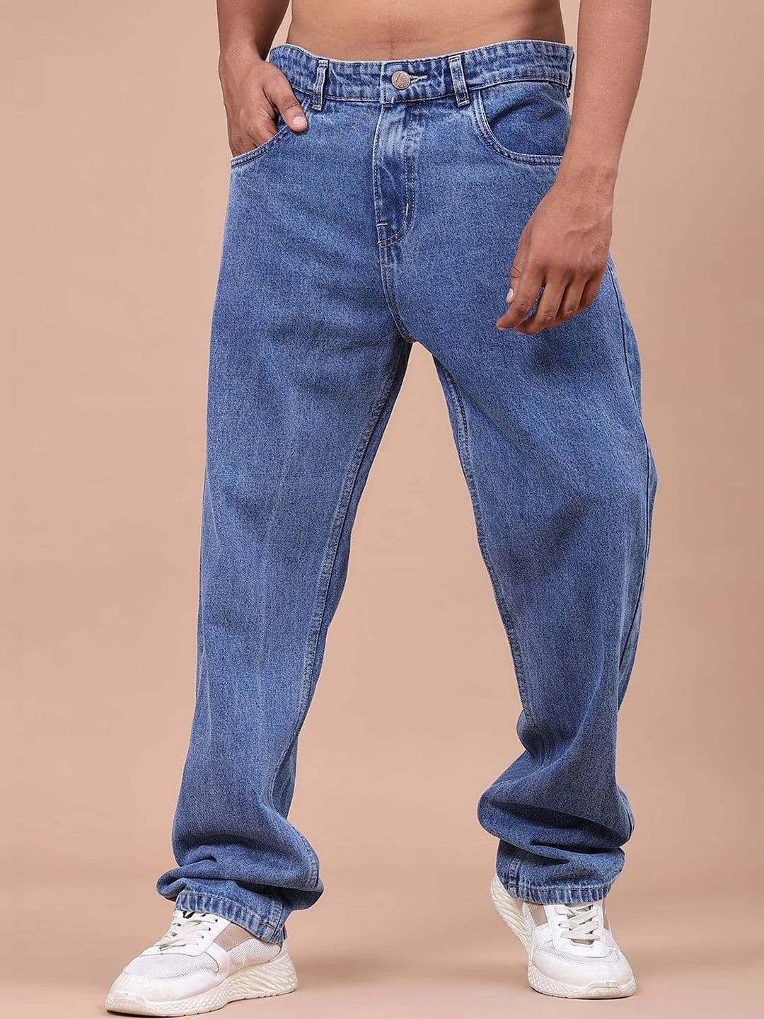 V-Mart Men Regular Fit Mid-Rise Jeans - view 1