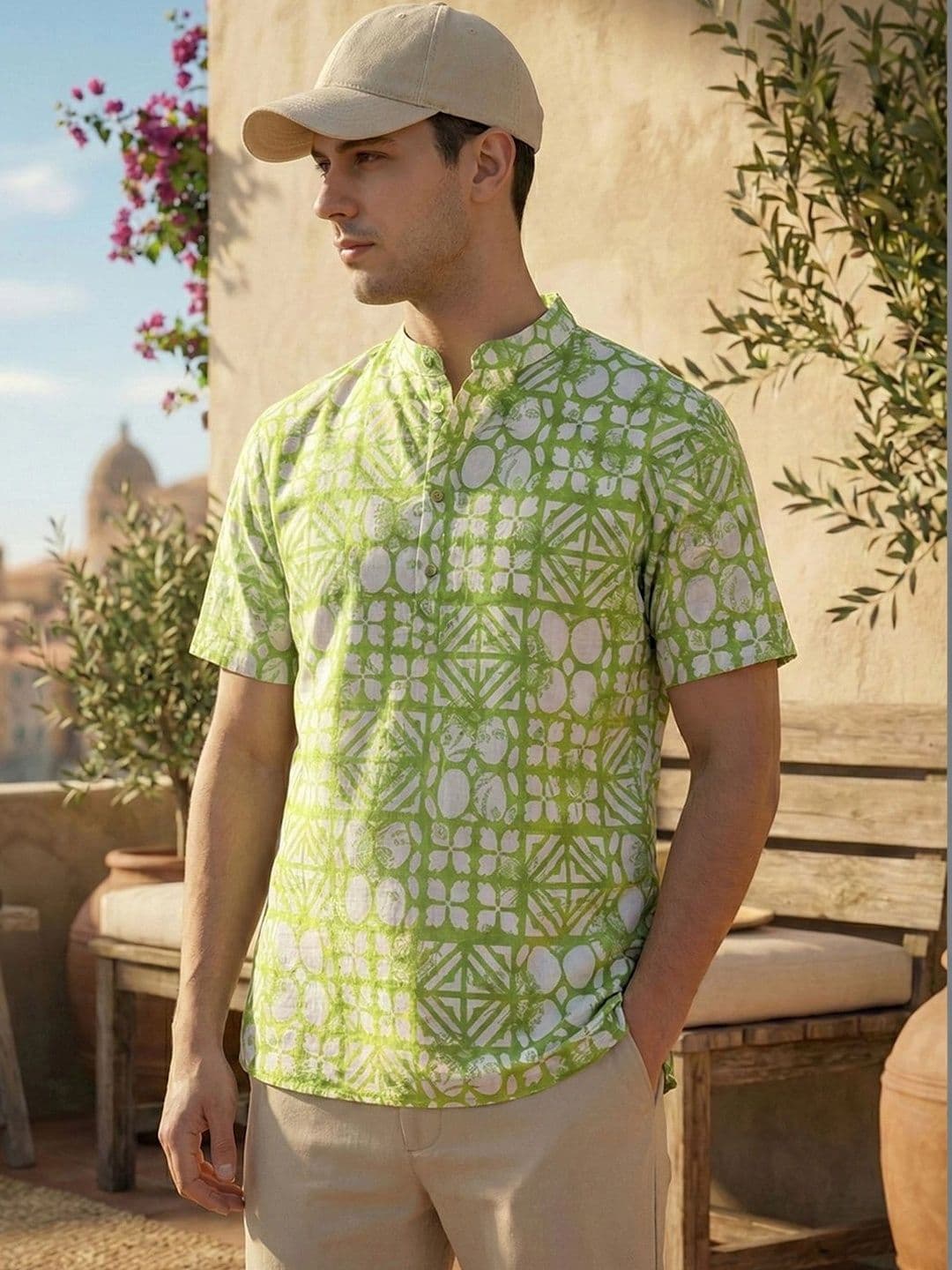 House of Pataudi Men Printed Kurta - view 1