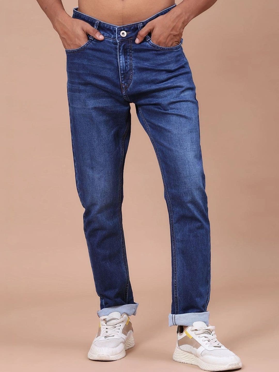 V-Mart Men Regular Fit Mid-Rise Jeans - view 1