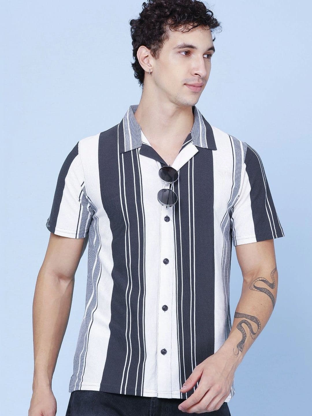 V-Mart Men Striped Casual Shirt - view 1