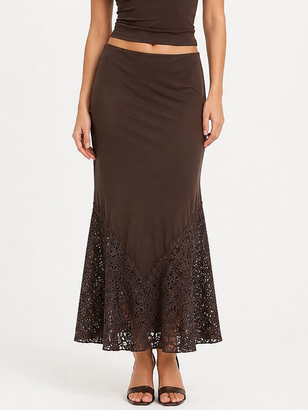 LULU & SKY Mid-Rise Flared Maxi Skirts - view 1